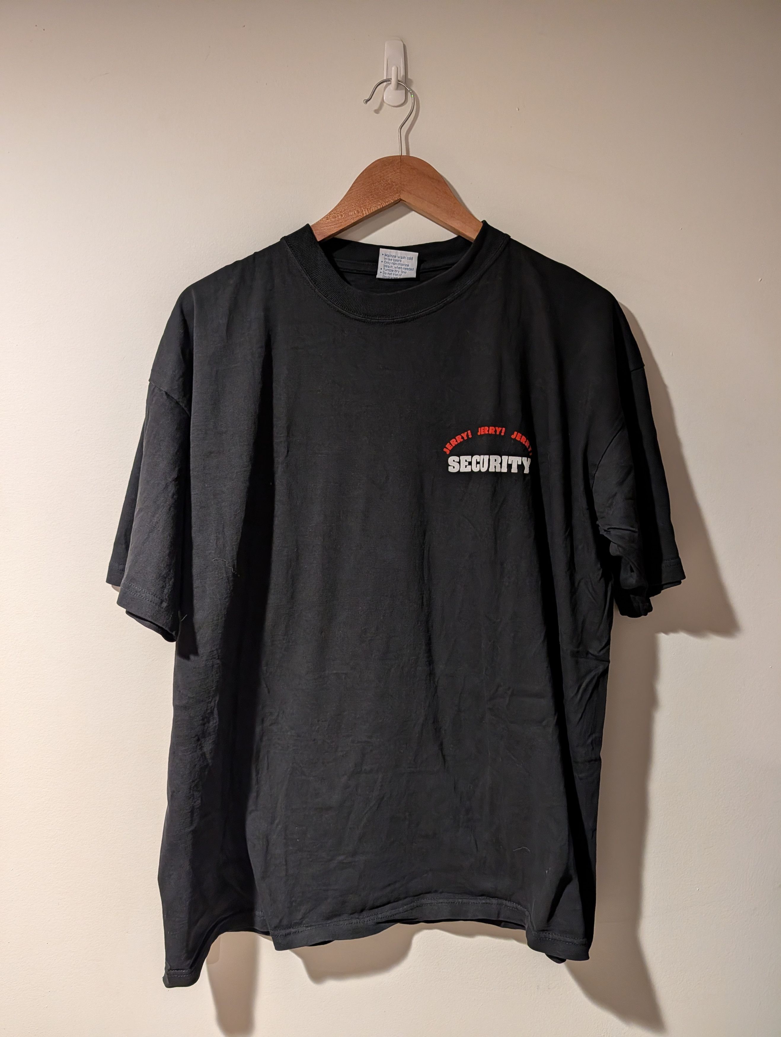 All Sport Vintage 90s Jerry Springer Show Too Hot Security T-Shirt Size US XL / EU 56 / 4 - 4 Thumbnail