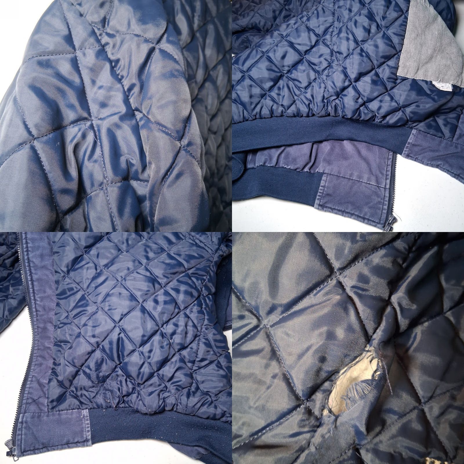 Vintage Genuine Chevrolet Bomber Jacket XL Men Blue Canvas Quilted USA Union Made JOE Embroidered Logo Vintage Workwear展 Size US XL / EU 56 / 4 - 11 Thumbnail