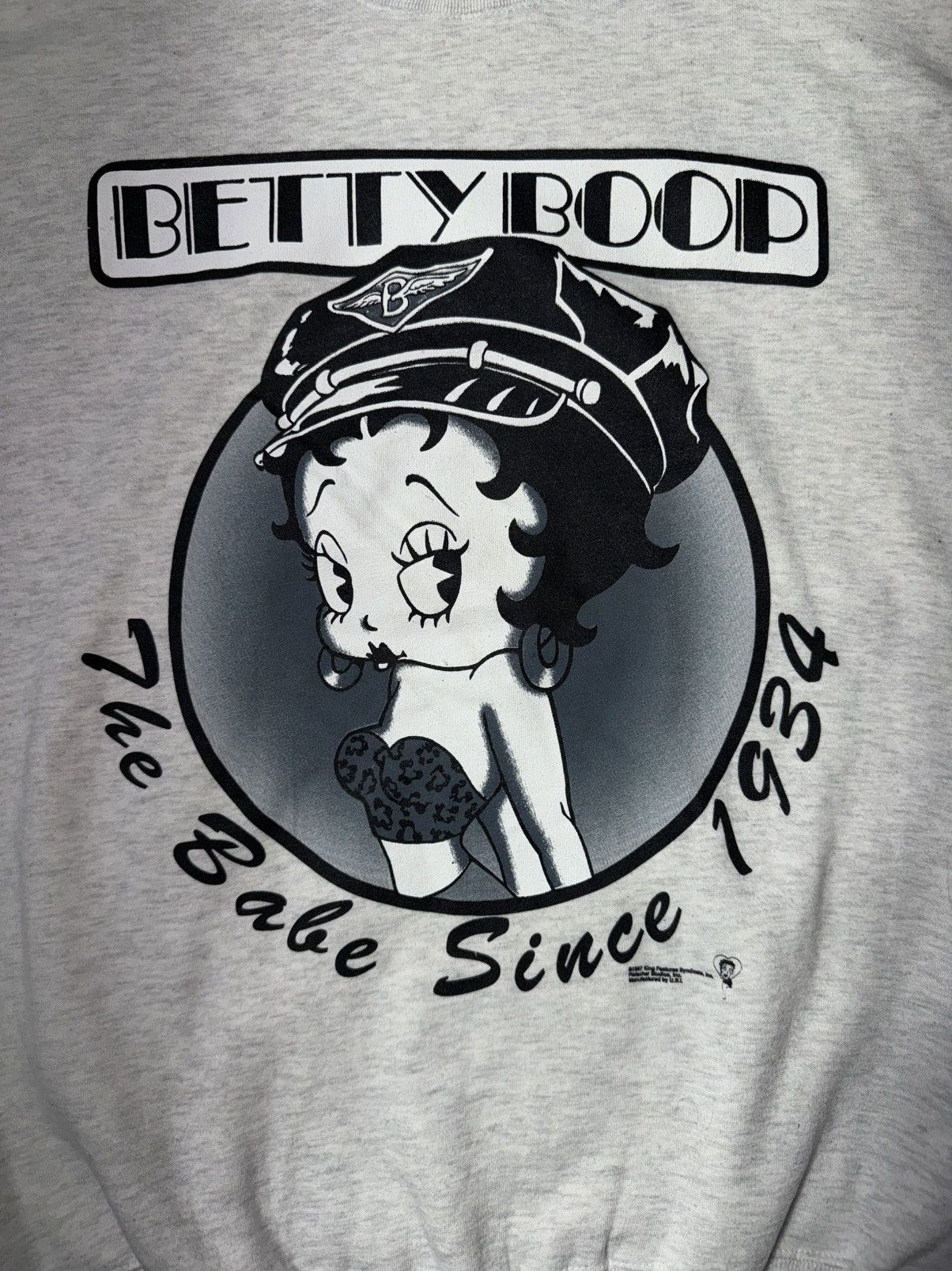 Other NOS Vintage 80s Betty Boop The Babe Since Sweatshirt Size US L / EU 52-54 / 3 - 2 Thumbnail