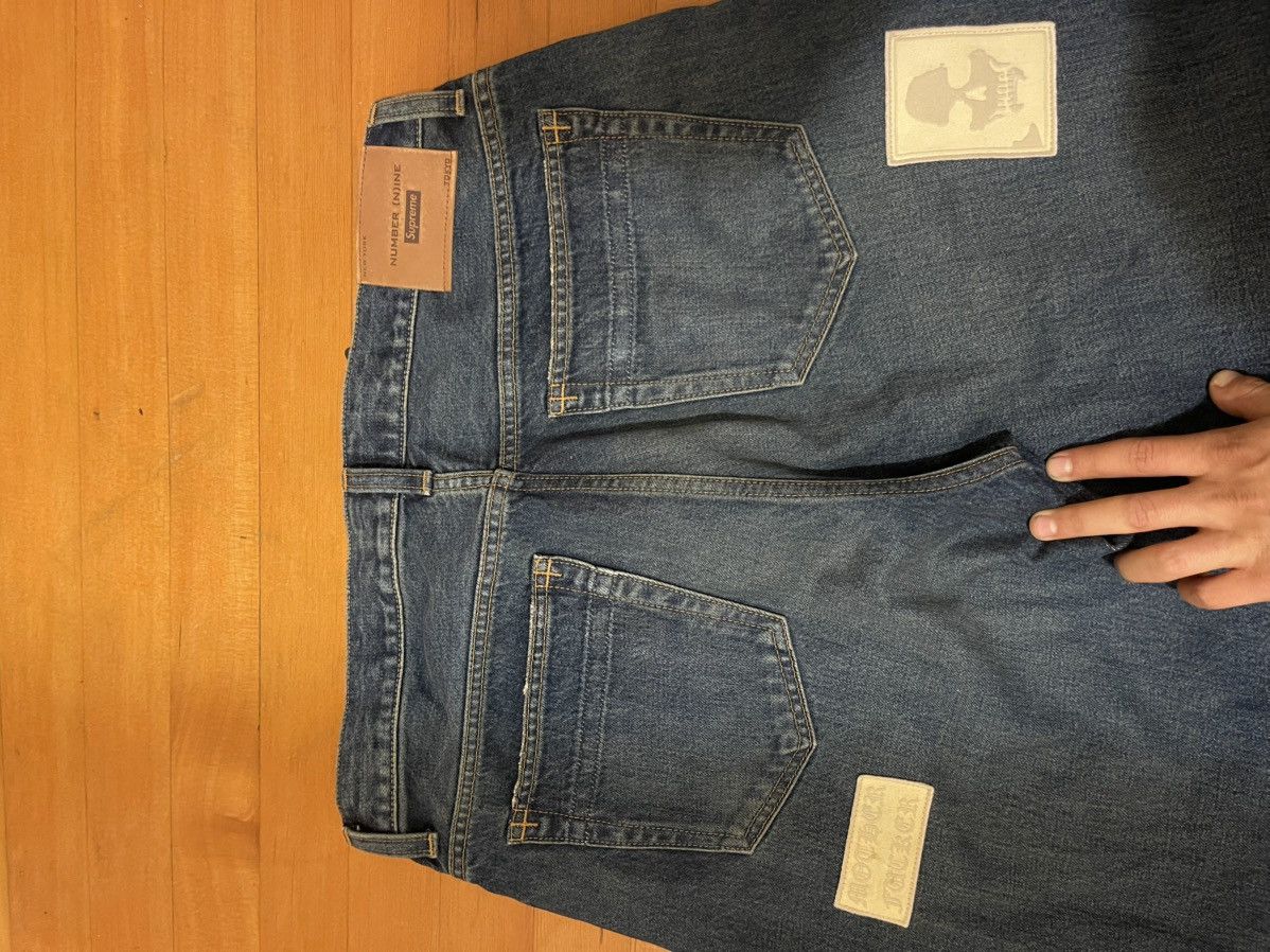 Number (N)ine × Supreme Supreme number (n)ine jeans Size US 32 / EU 48 - 5 Thumbnail