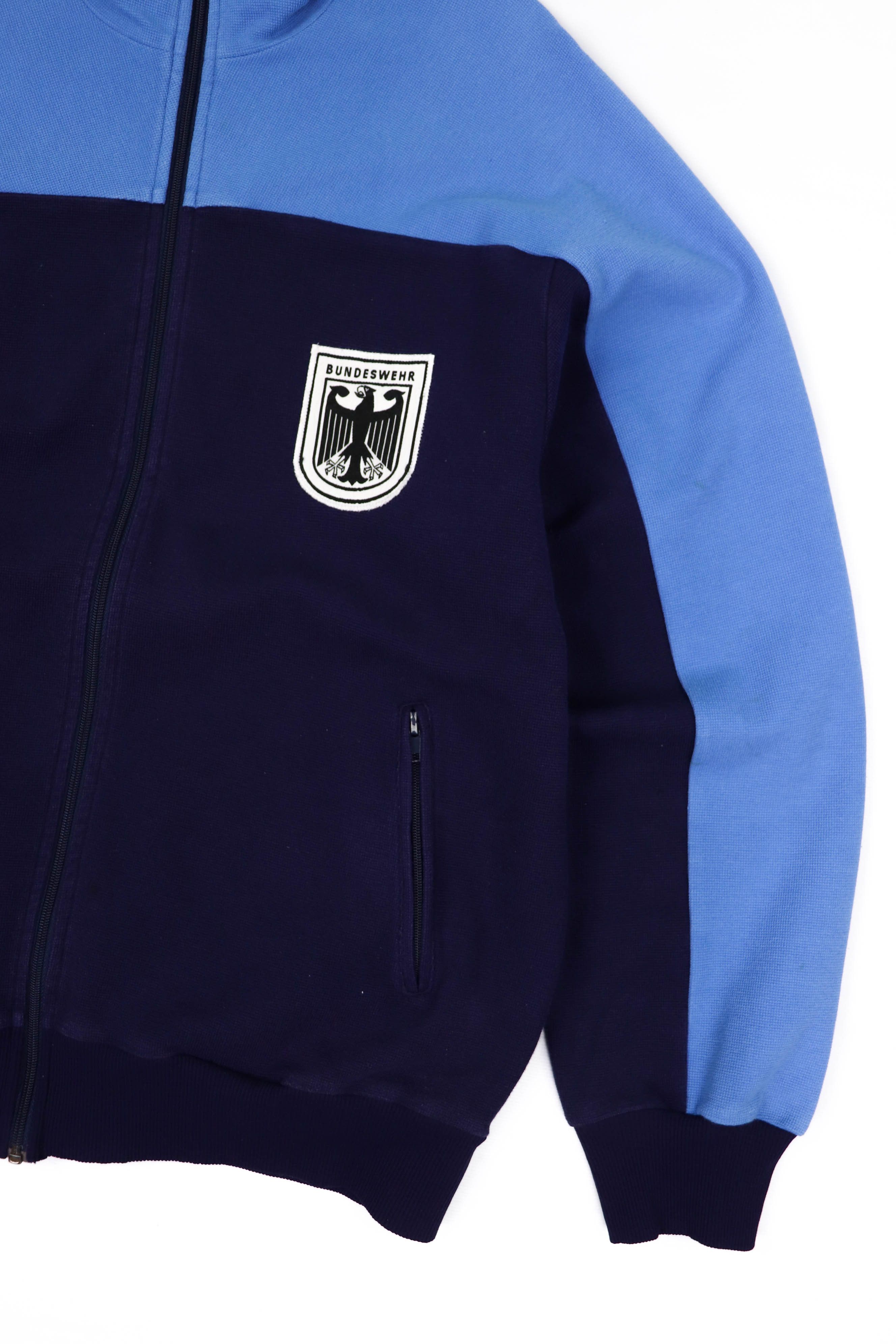 Vintage Bundeswehr Rare Vintage Full Zip Blue Track Top Jacket Size US XL / EU 56 / 4 - 4 Thumbnail