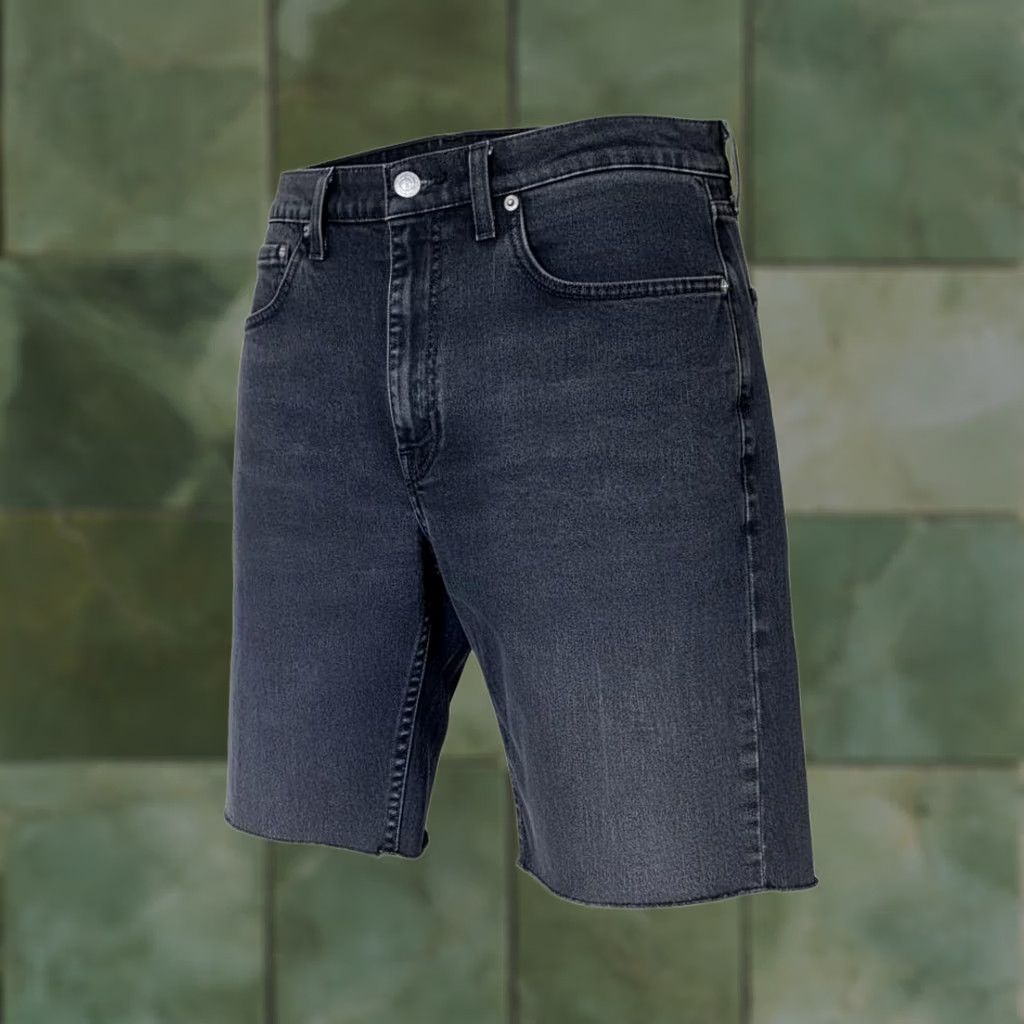 Levi's Levi's Shorts Mens 34 Gray Charcoal Denim Slim Bermuda 10 Inseam Stretch Casual 5-Pocket Mens Size US 34 / EU 50 - 1 Thumbnail