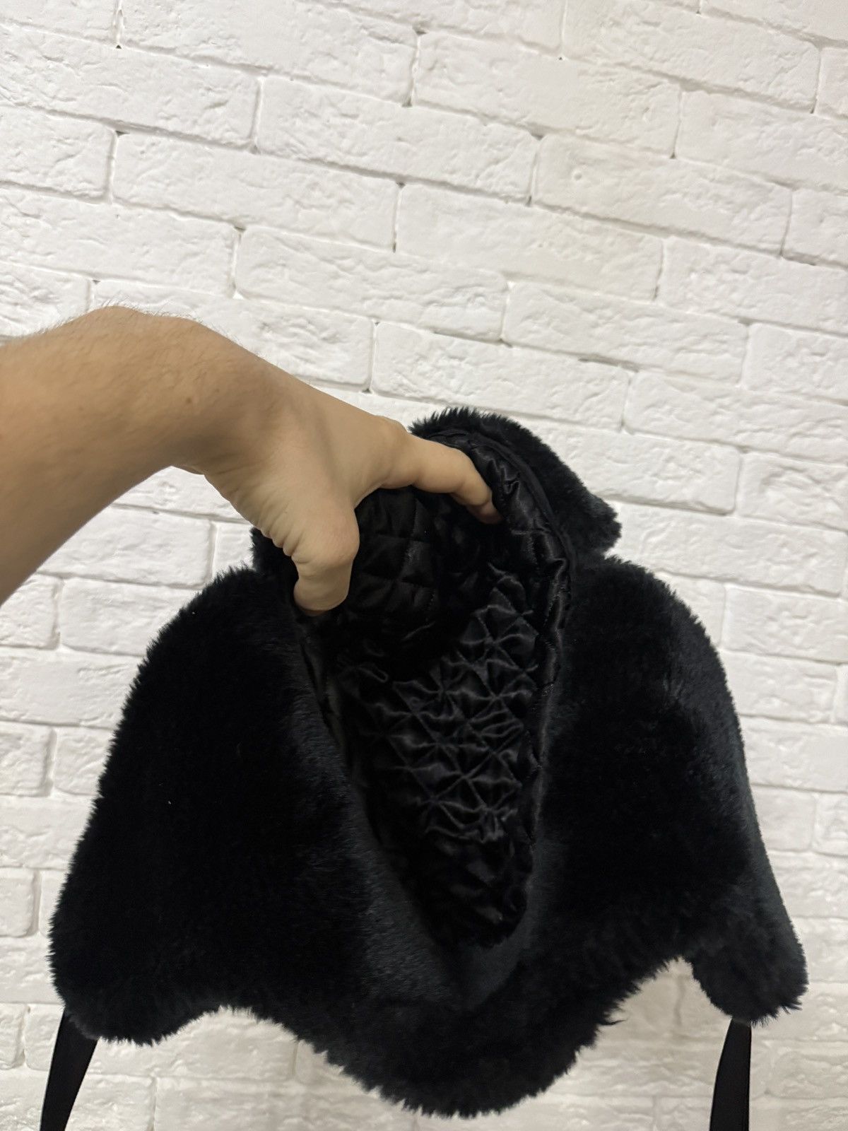 Other Vintage USSR USHANKA Hat Y2K Fur Mohair Hype Hat One Size Size ONE SIZE - 3 Thumbnail