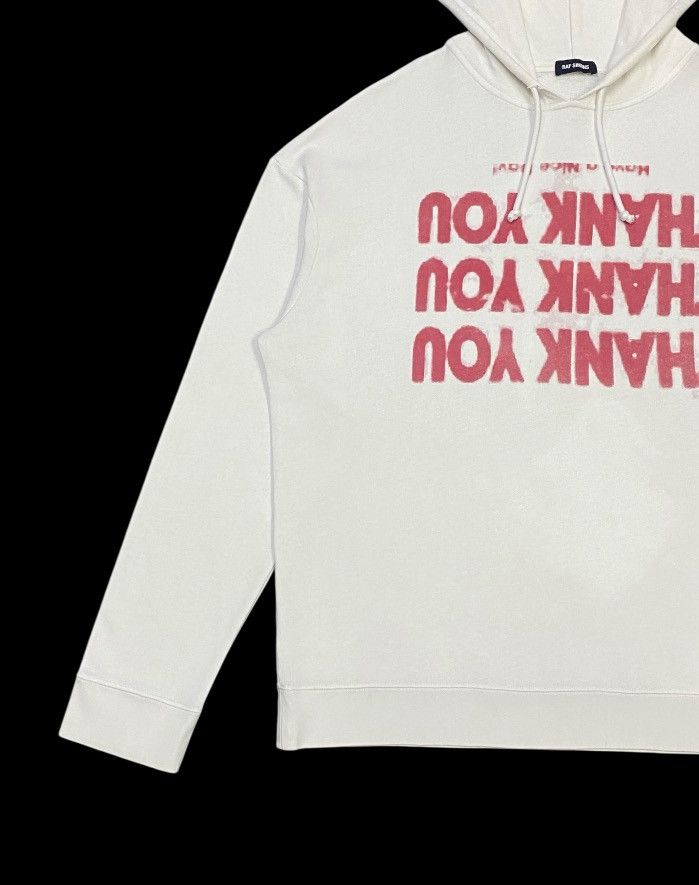 Raf Simons FW18 Raf Simons White Thank You Hoodie Size US L / EU 52-54 / 3 - 6 Thumbnail