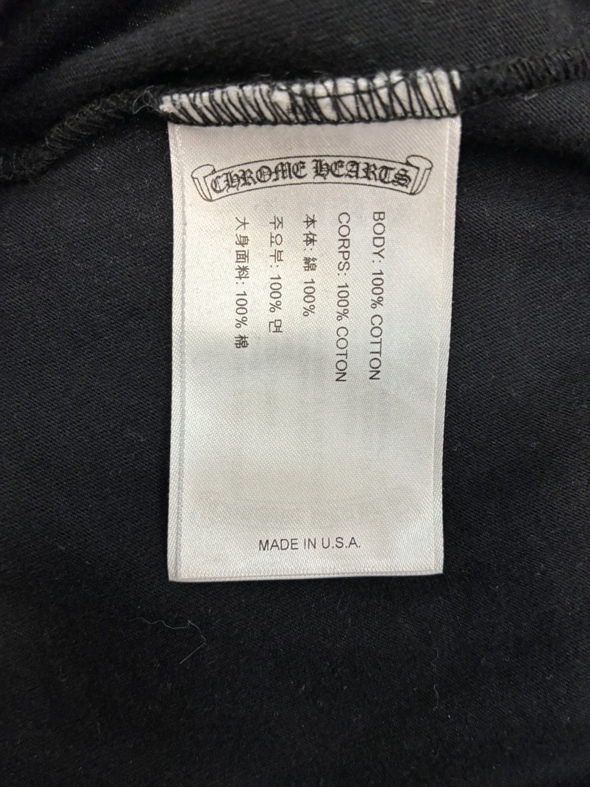 Chrome Hearts CHROME HEARTS BOOST LOGO T-SHIRT 'BALCK' Size US M / EU 48-50 / 2 - 7 Thumbnail