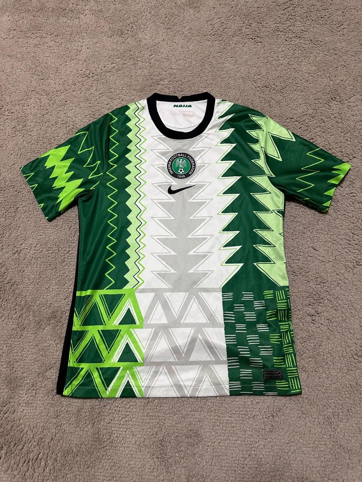 Nike Nike Nigeria 2020/21 Home Football Shirt Soccer Jersey Sz L Size US L / EU 52-54 / 3 - 1 Thumbnail