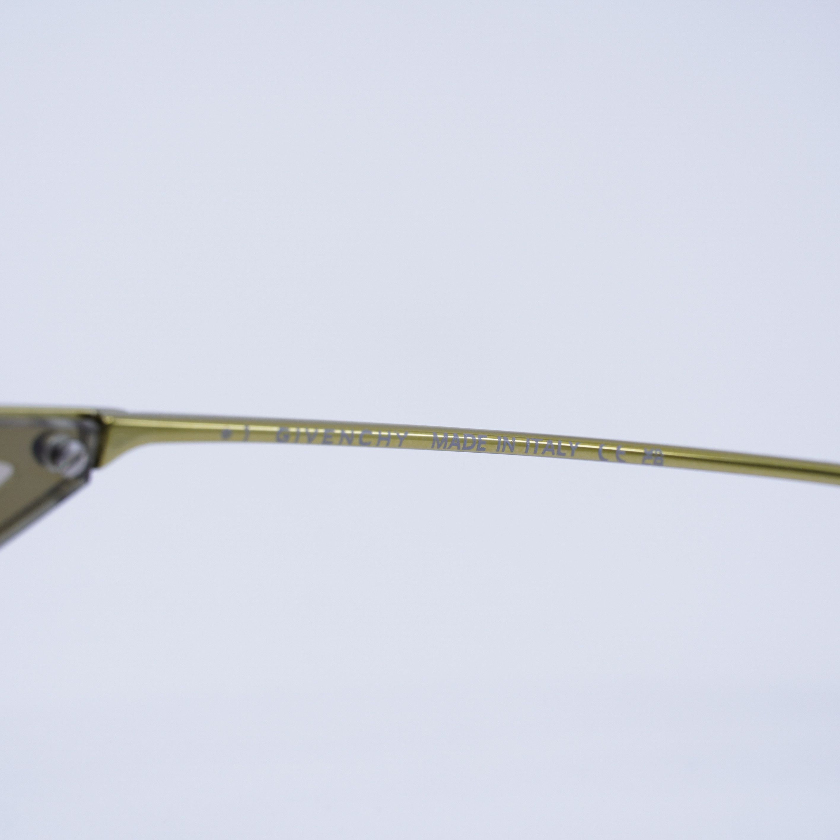 Givenchy Givenchy GV40066U 39C Sunglasses Yellow Geometric Frame Size ONE SIZE - 9 Thumbnail