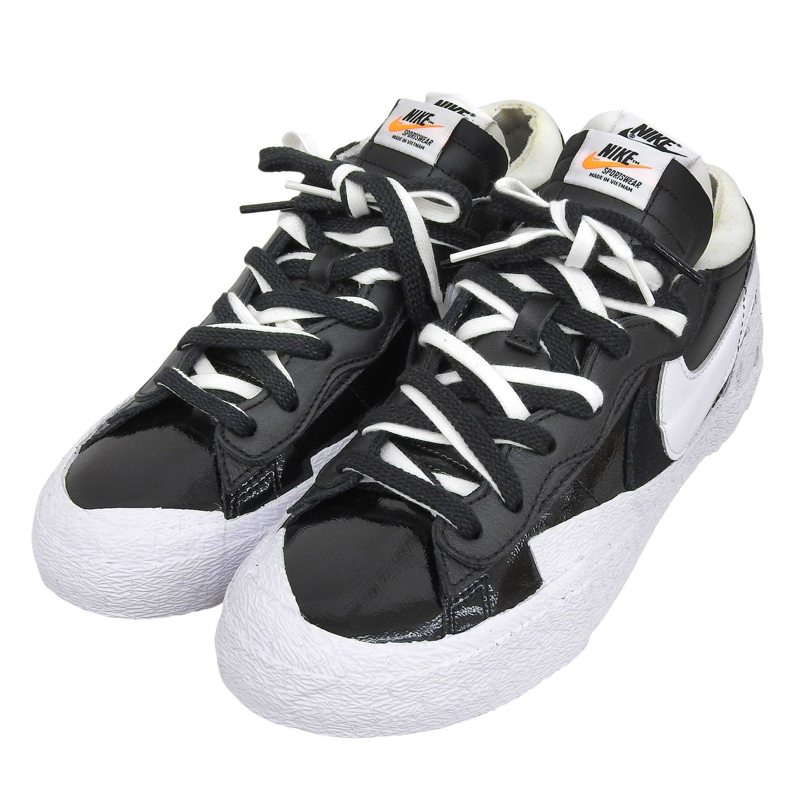Sacai Sacai Sacai×NIKE BLAZER LOW Leather Sneakers Leather Shoes DM6443-001 DUTY FREE for USA Size ONE SIZE - 1 Thumbnail
