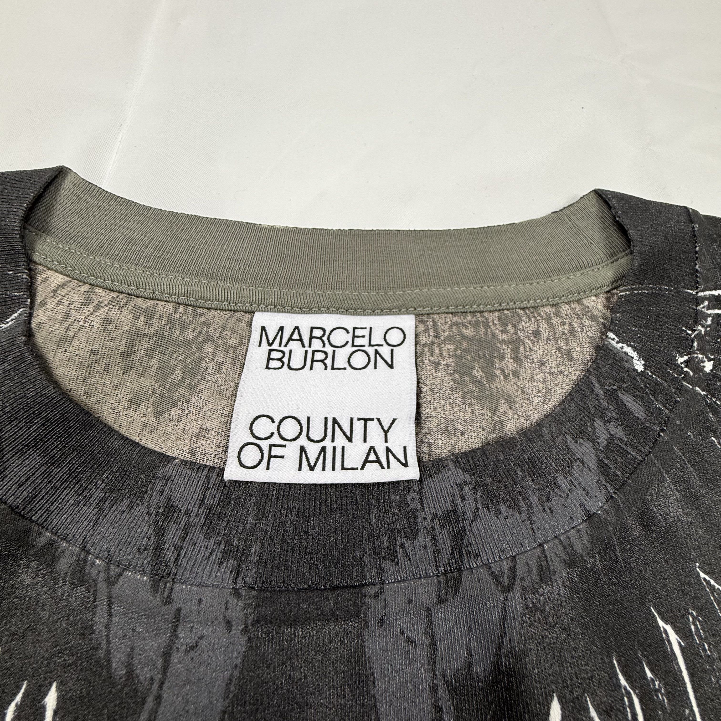 Marcelo Burlon Marcelo Burlon County of Milan Olive Green Wingspan T-Shirt Size US L / EU 52-54 / 3 - 7 Thumbnail