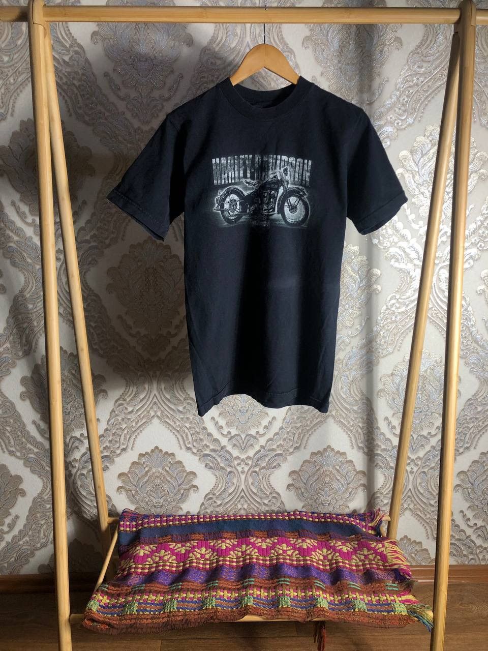 Harley Davidson VINTAGE HARLEY DAVIDSON MOTORCYCLE DOUBLE PRINTED RETRO 90s Size US M / EU 48-50 / 2 - 1 Thumbnail