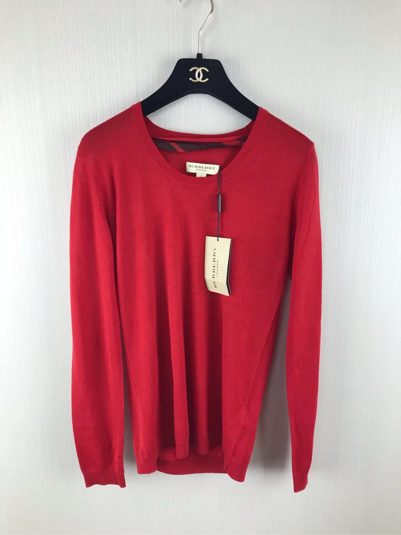Burberry Burberry Red Wool Knit Sweater Size US S / EU 44-46 / 1 - 1 Thumbnail