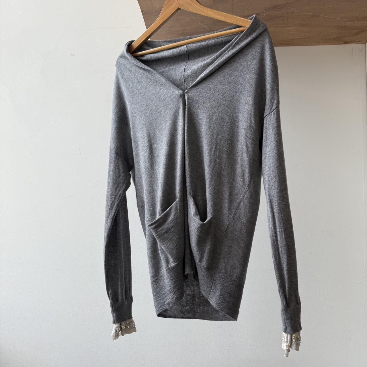 Japanese Brand Three Hundred Thirty Days sleeve detail cardigan Size S / US 4 / IT 40 - 1 Thumbnail