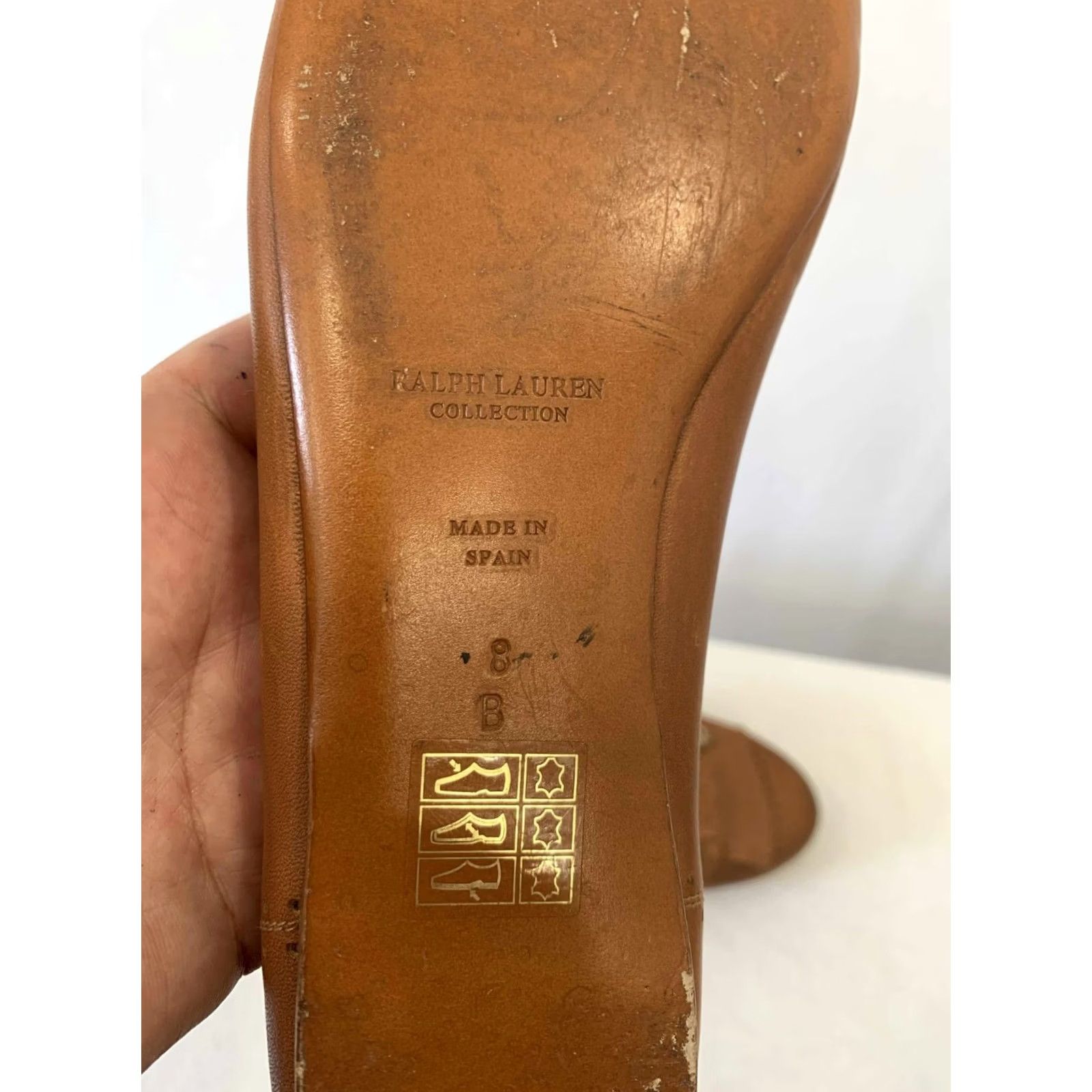 Ralph Lauren Ralph Lauren Collection Women’s Leather Flats Loafers Fringe Buckle Brown 8 Womens Leather Flats Loafers Fringe Buckle Leather Brown Jessica Size US 8 / IT 38 - 7 Thumbnail