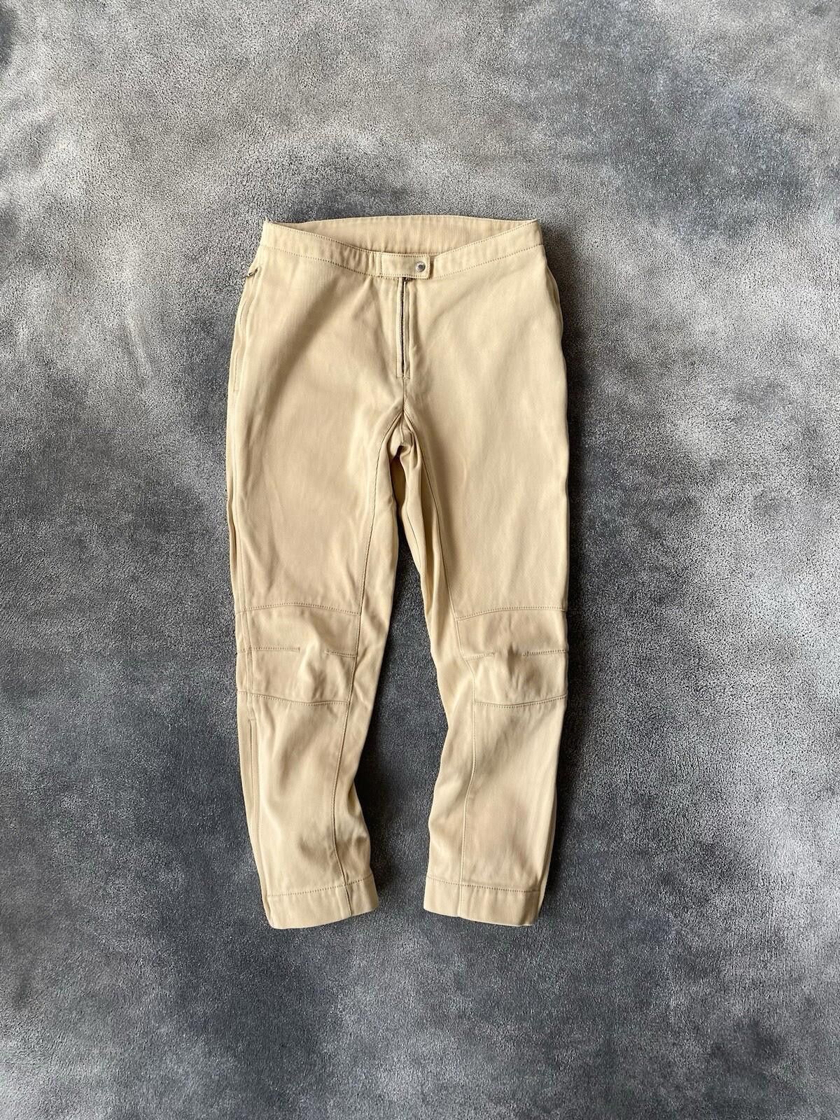 Prada 2000’s Prada Biker Casual Pants Vintage Women Cream 40 Size 40" / US 18 - 3 Thumbnail
