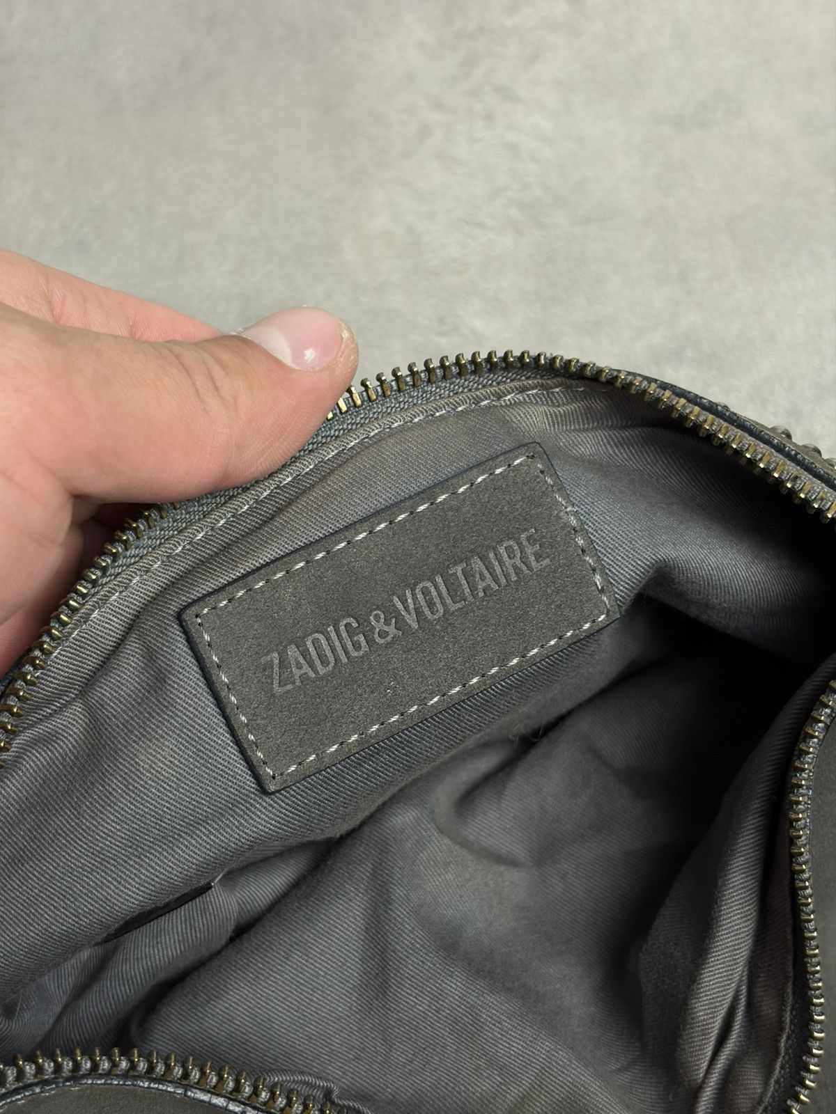 Zadig & Voltaire Zadig&Voltaire Rock Studs Suede Shoulder Bag Cow Leather Size ONE SIZE - 10 Thumbnail