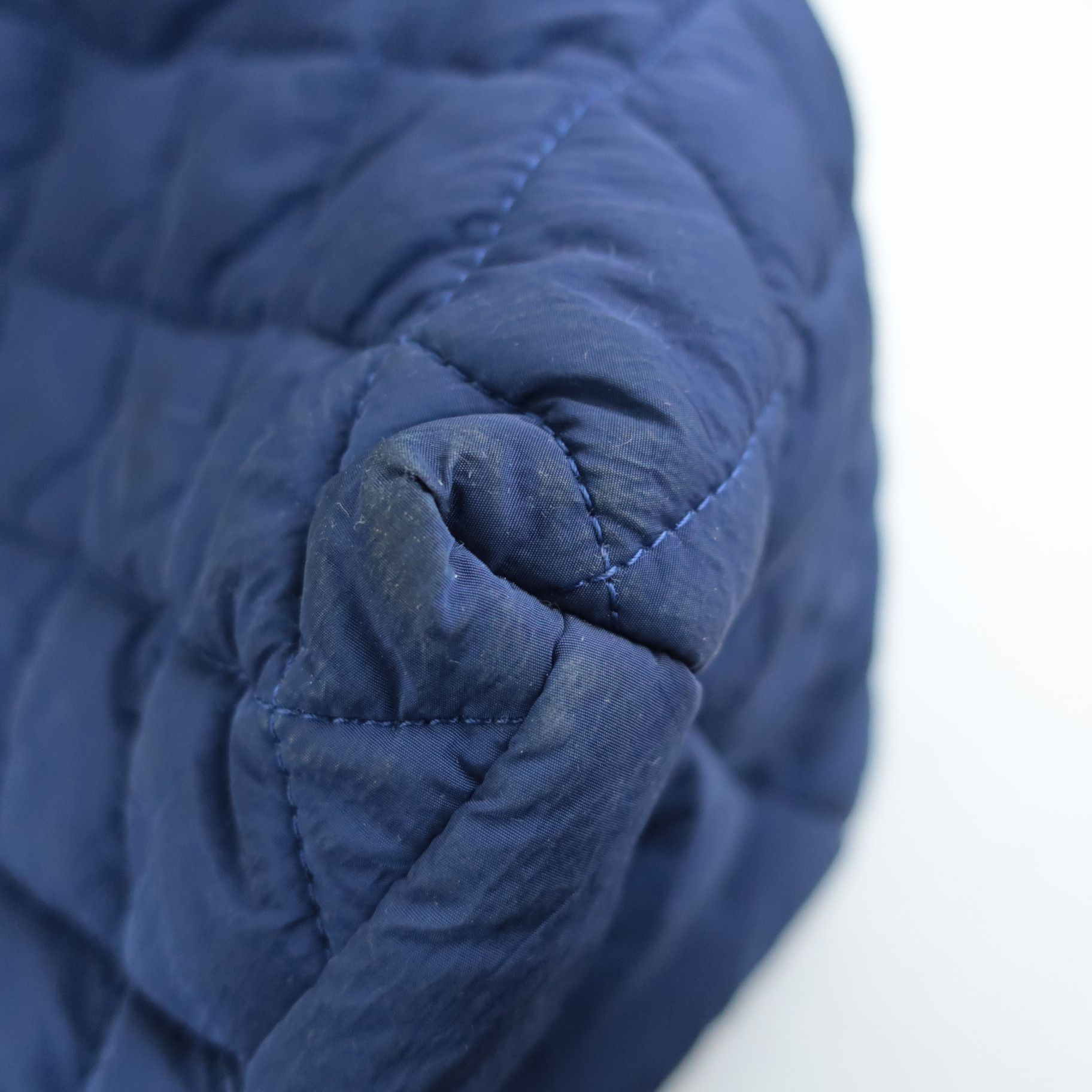 Chanel Blue Khaki Nylon Reversible Cocoon Tote