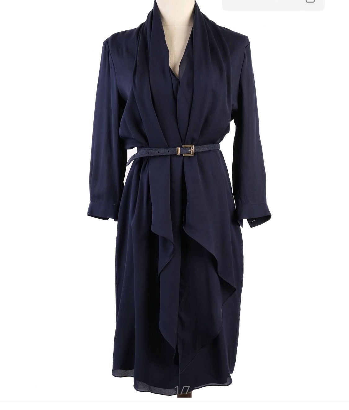 Burberry Burberry Silk Navy Dress USA 2 Size XS / US 0-2 / IT 36-38 - 1 Thumbnail