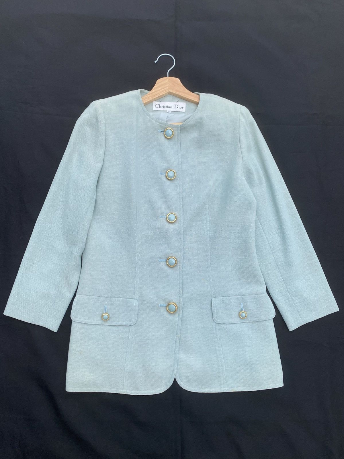 Dior Rare Vintage 90s Christian Dior Wool Suit Blazer/Jacket Size M / US 6-8 / IT 42-44 - 2 Thumbnail