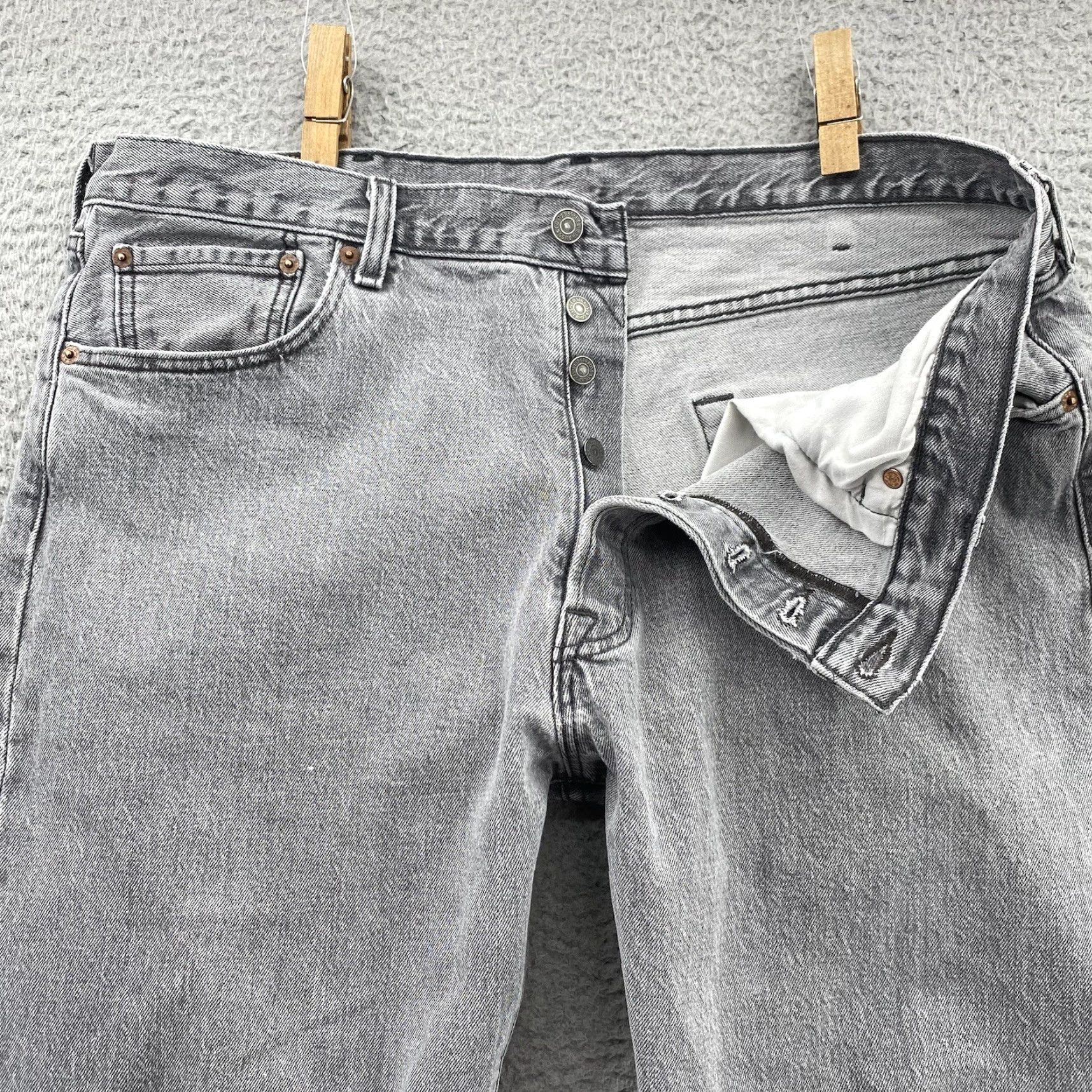 Levi's VINTAGE Levi's 501 XX Jeans 38x31 Button Fly Classic Straight Denim Pants 90s Men Size US 38 / EU 54 - 6 Thumbnail