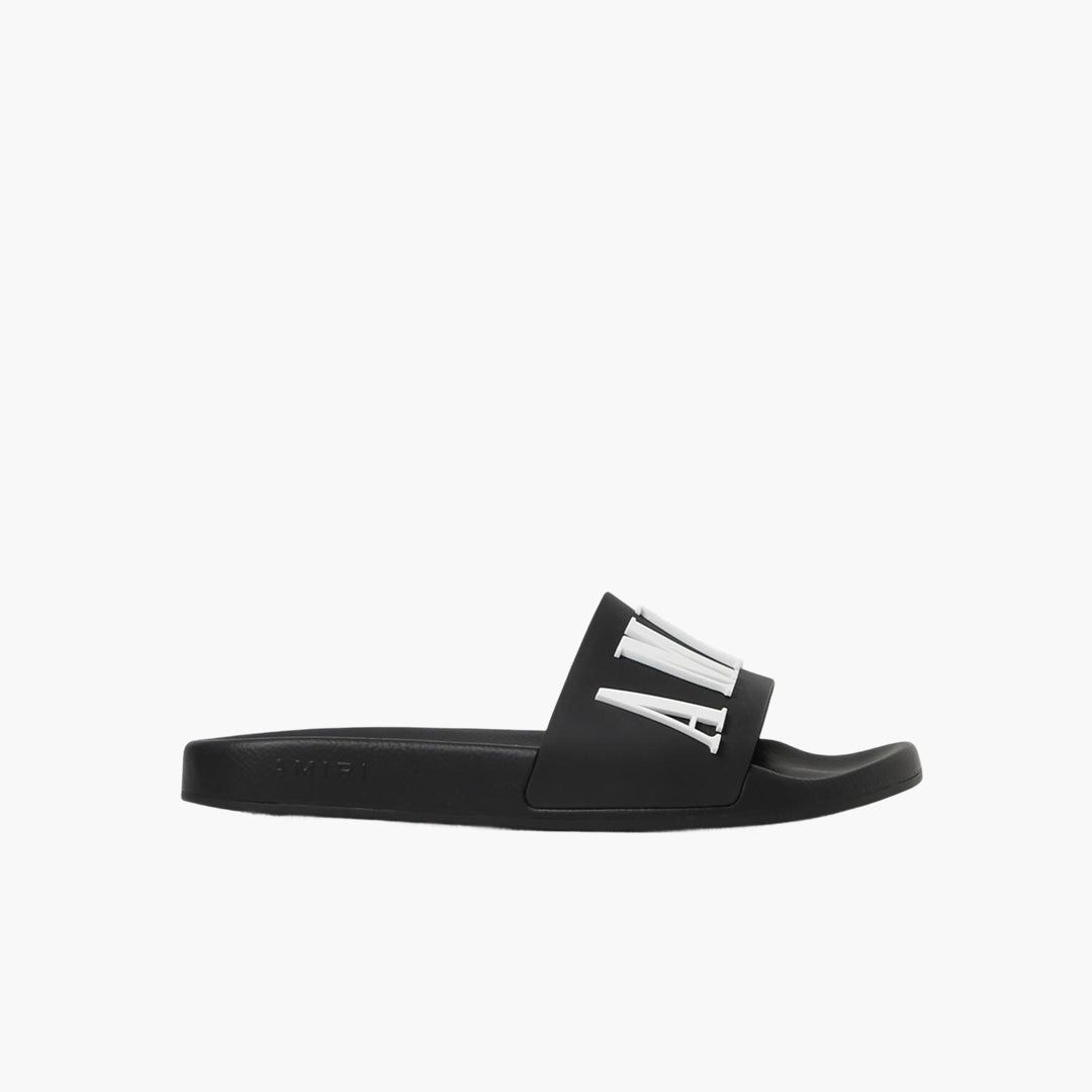 Amiri Amiri Logo Pool Slide Debossed Black size EU 43 Size US 10 / EU 43 - 1 Thumbnail