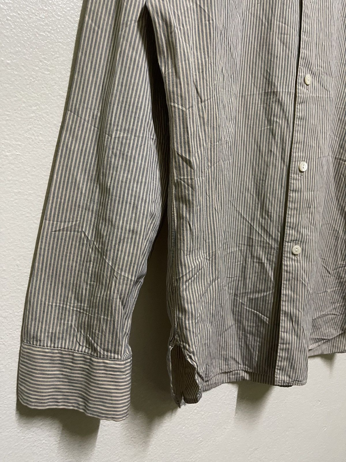 Japanese Brand × N.Hoolywood N.Hoolywood Long Sleeve Shirt Striped Size US M / EU 48-50 / 2 - 3 Thumbnail