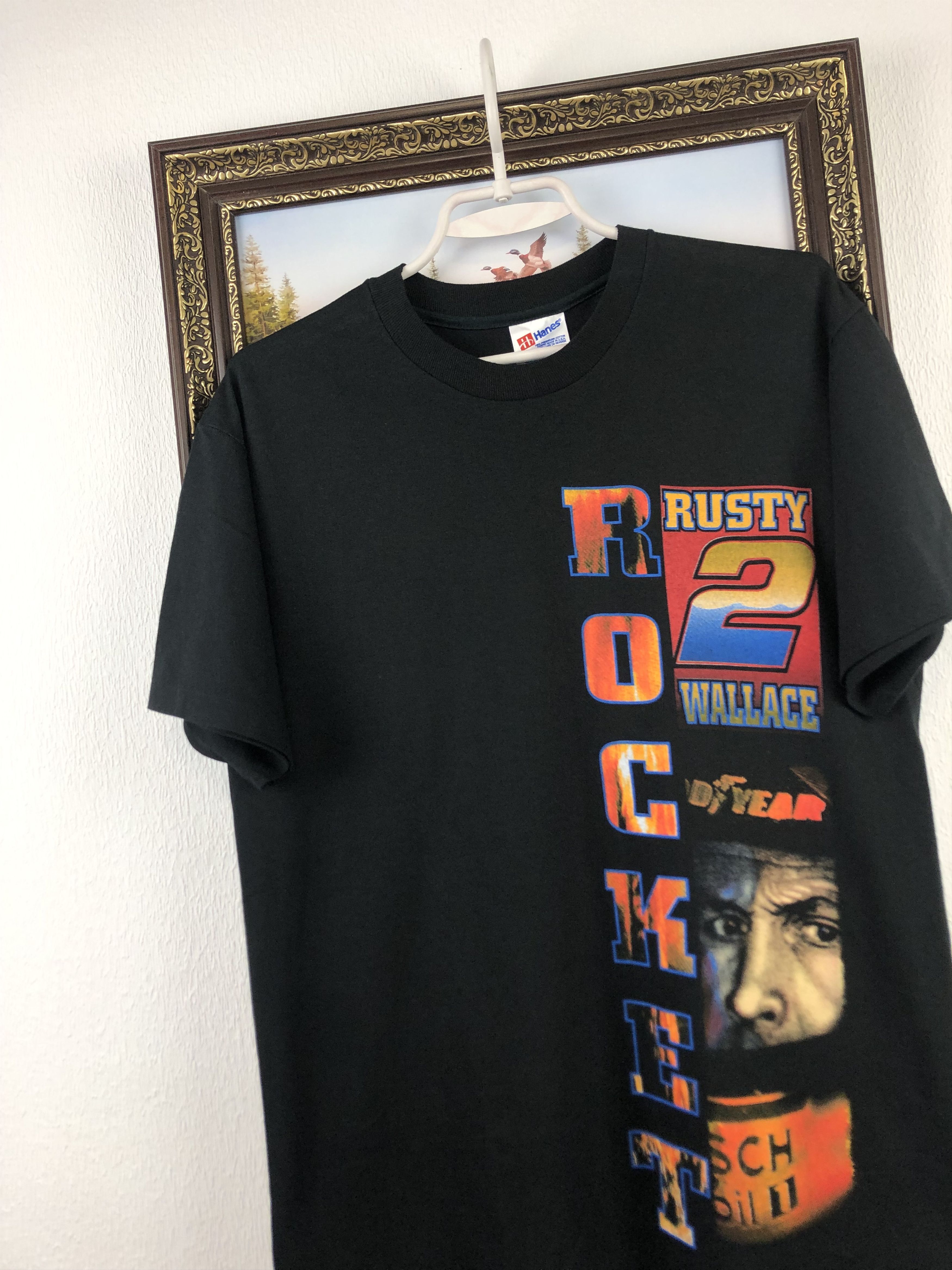 Vintage Vintage Rusty Wallace Shirt Rocket Nascar Miller Racing Tee Size US M / EU 48-50 / 2 - 6 Thumbnail