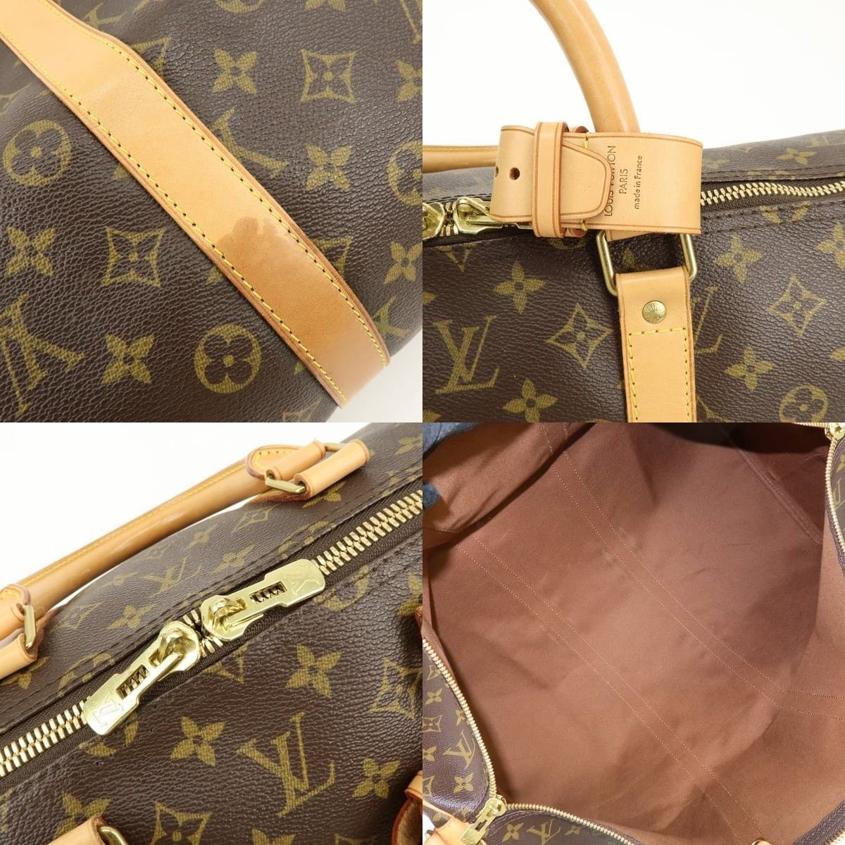 Louis Vuitton Louis Vuitton Monogram Keepall Bandouliere 55 Duffle Bag Size ONE SIZE - 7 Thumbnail