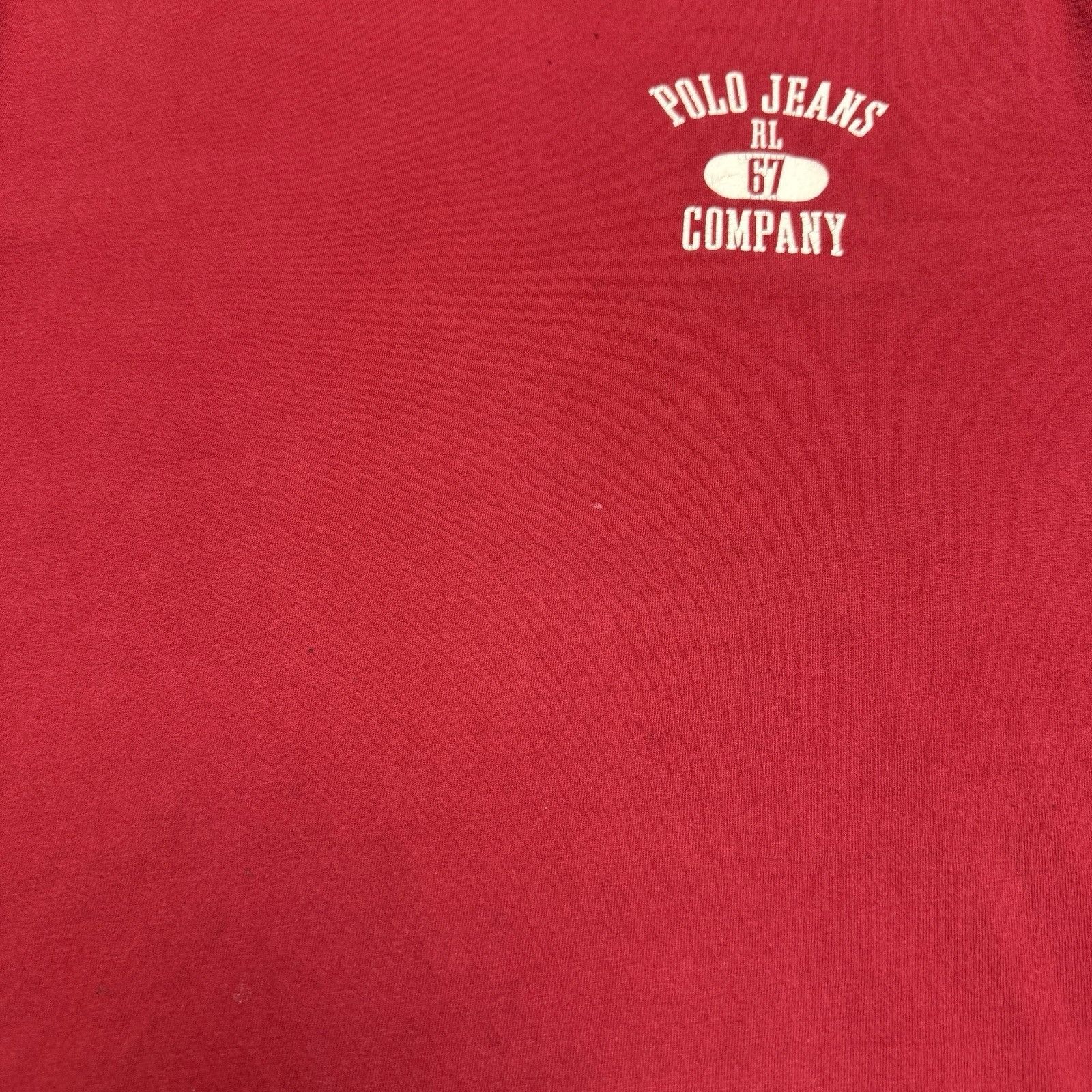 Polo Ralph Lauren Vintage Polo Jeans Co T Shirt Mens Large 23x29.5 Red Long Sl Size US L / EU 52-54 / 3 - 5 Thumbnail