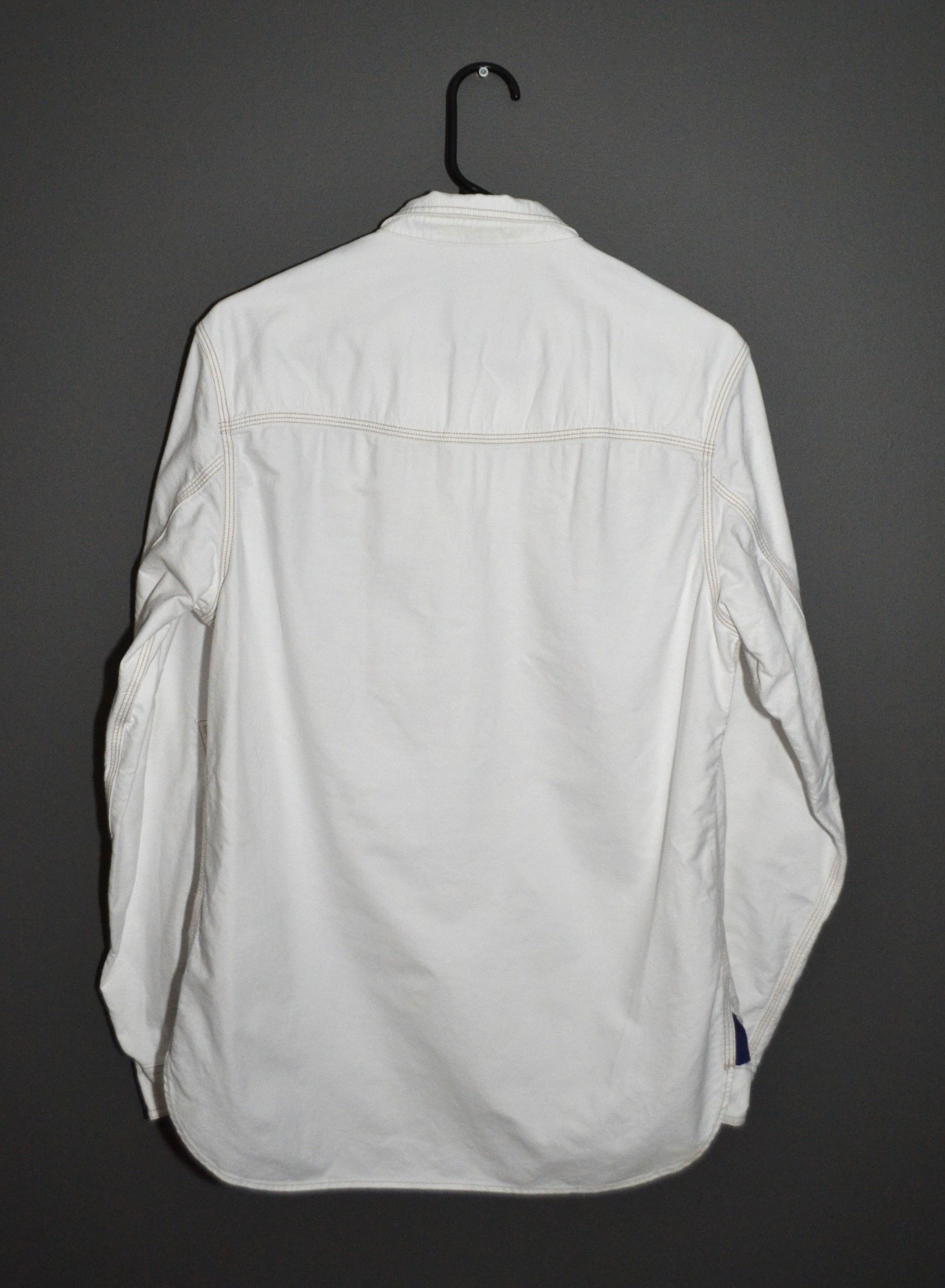 Paul Smith Paul Smith Red Ear Japan Workwear M White Thick Cotton Shirt Size US M / EU 48-50 / 2 - 8 Thumbnail