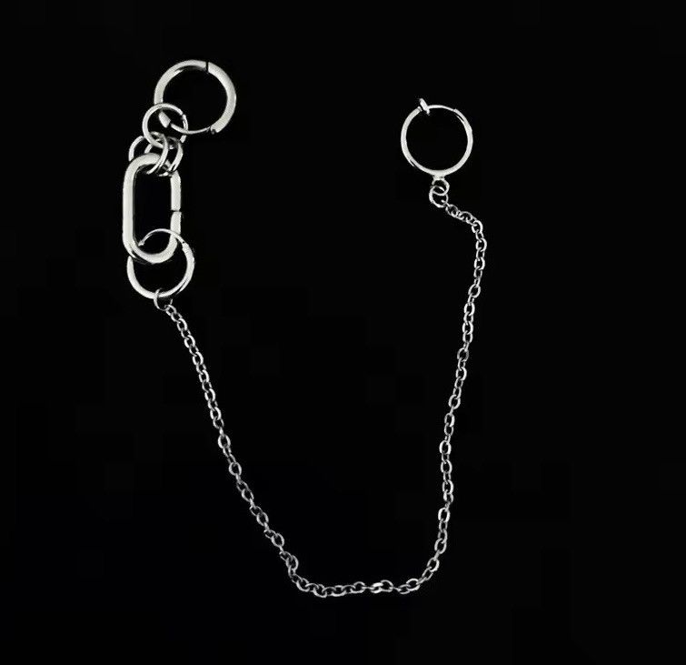 Japanese Brand × Jewelry Cosplay Nana Okazaki lip clip and chain earrings Size ONE SIZE - 3 Thumbnail