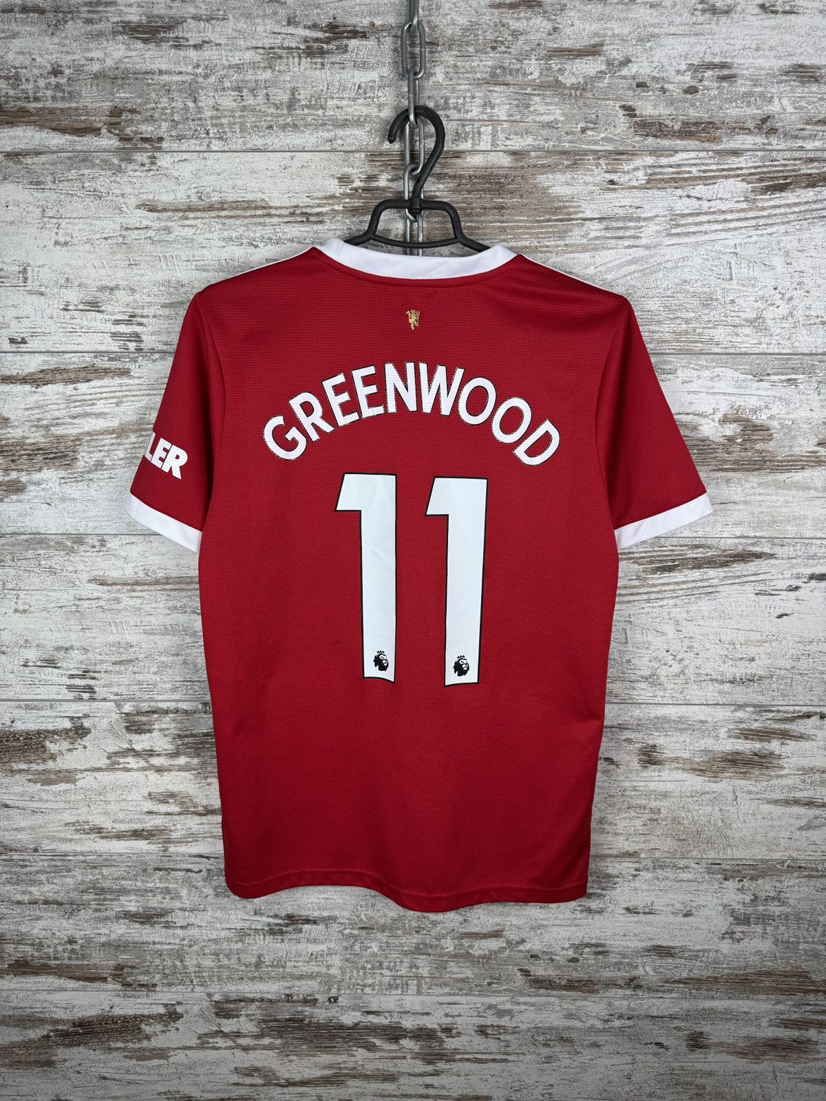 Adidas Mens Vintage Adidas Manchester United Greenwood T-shirt tee Size US S / EU 44-46 / 1 - 2 Thumbnail