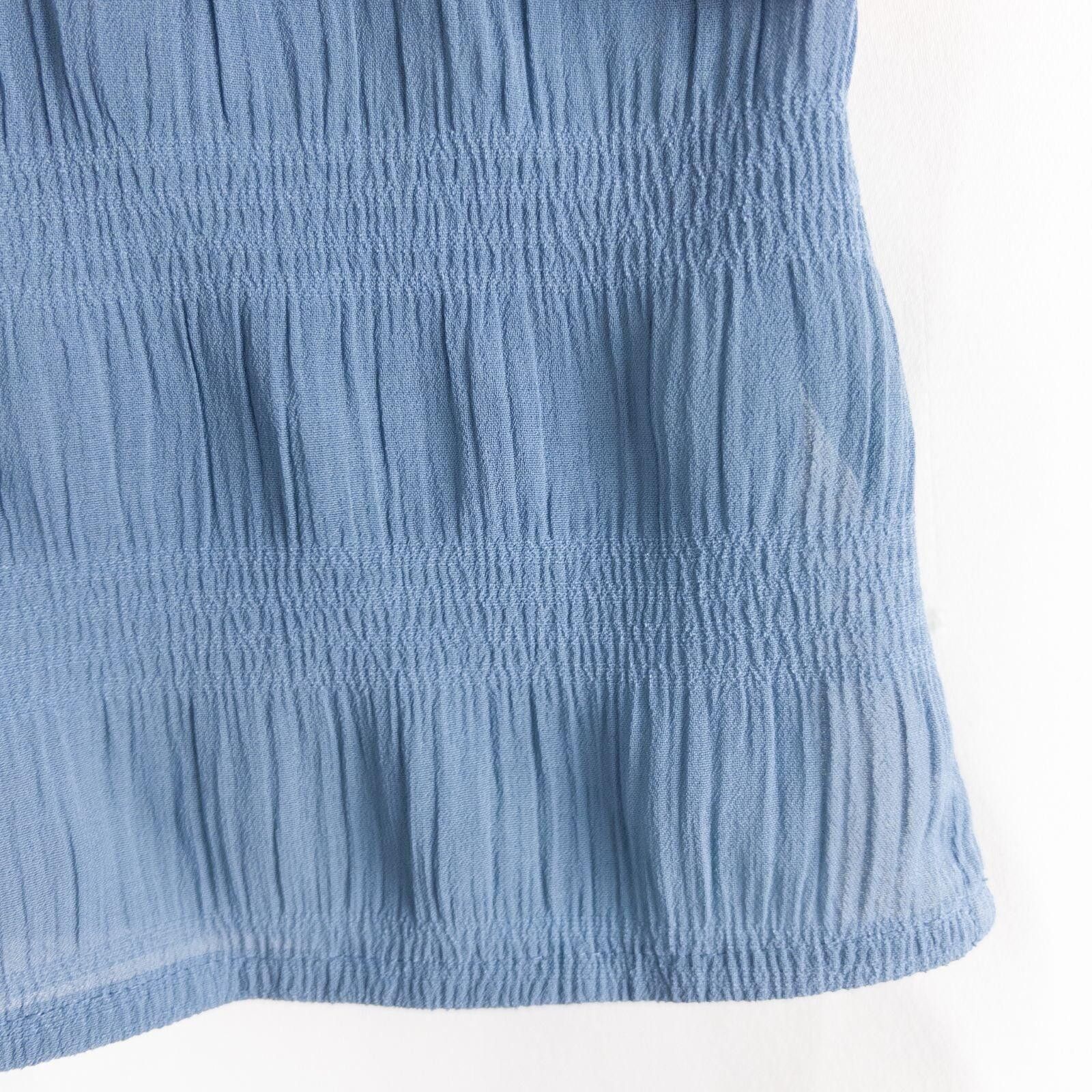 Other Apparenza Vintage Pastel Blue Textured Shirt Womens Large Size L / US 10 / IT 46 - 7 Thumbnail