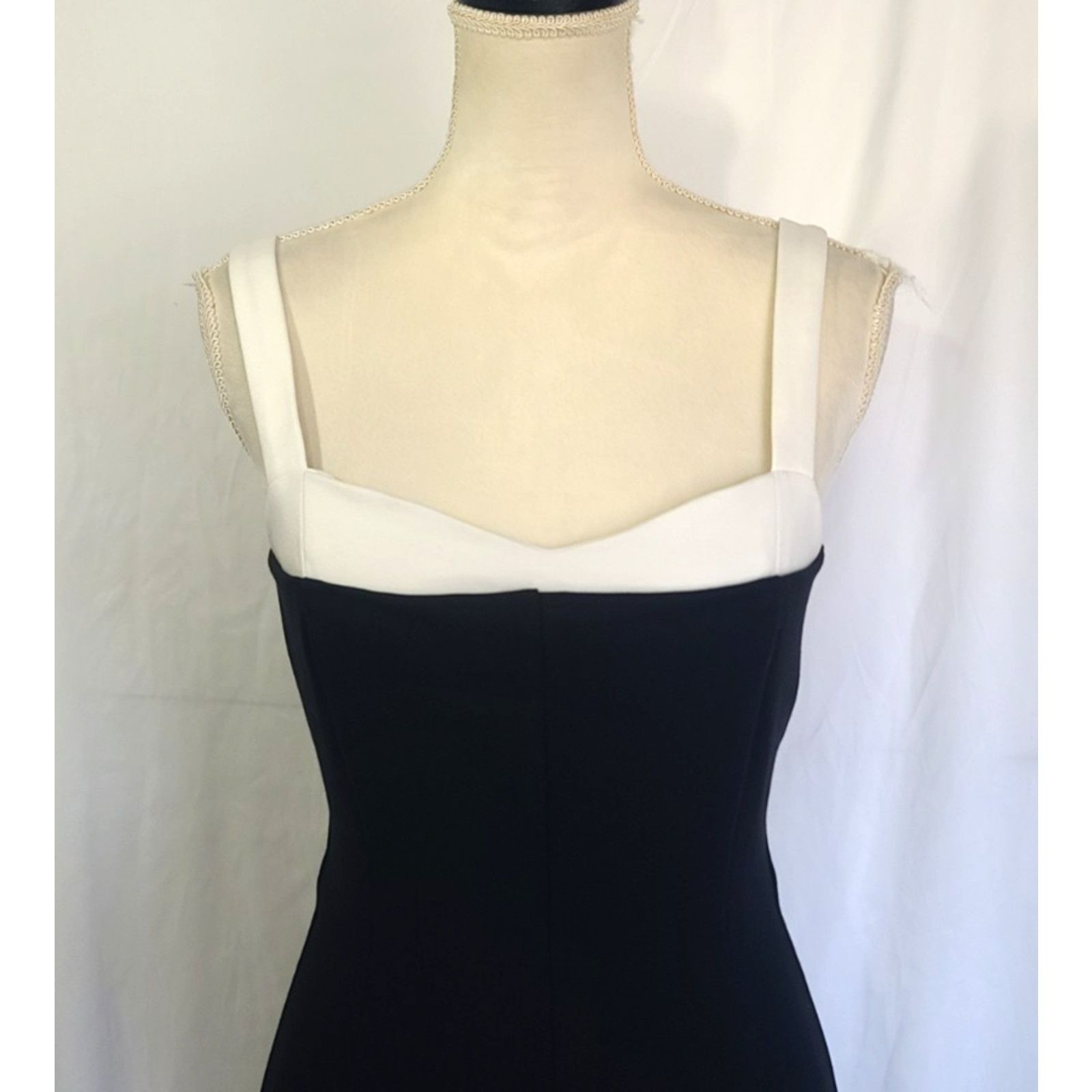 Christian Lacroix Christian Lacroix Black Fitted Midi Dress XS 90s Y2K Size XS / US 0-2 / IT 36-38 - 2 Thumbnail