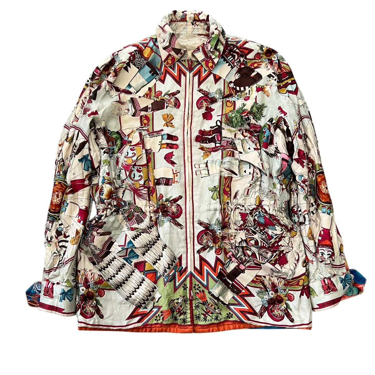 HERMES 90s MARGIELA Vintage Reversible Silk Jacket