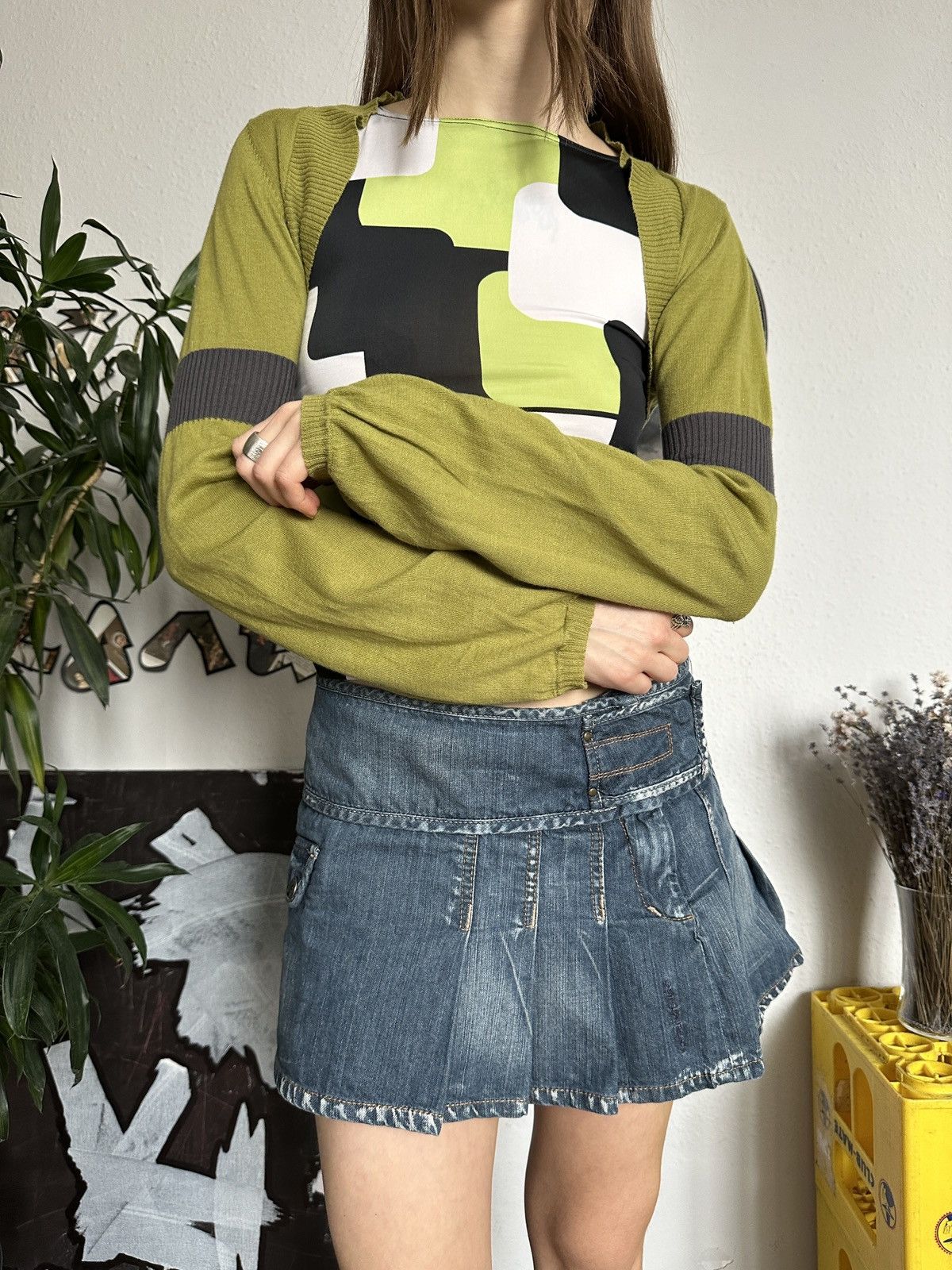 Designer × Japanese Brand SkunkFunk Bolero Cropped Flared Bell Sleeves y2k Size ONE SIZE - 6 Thumbnail