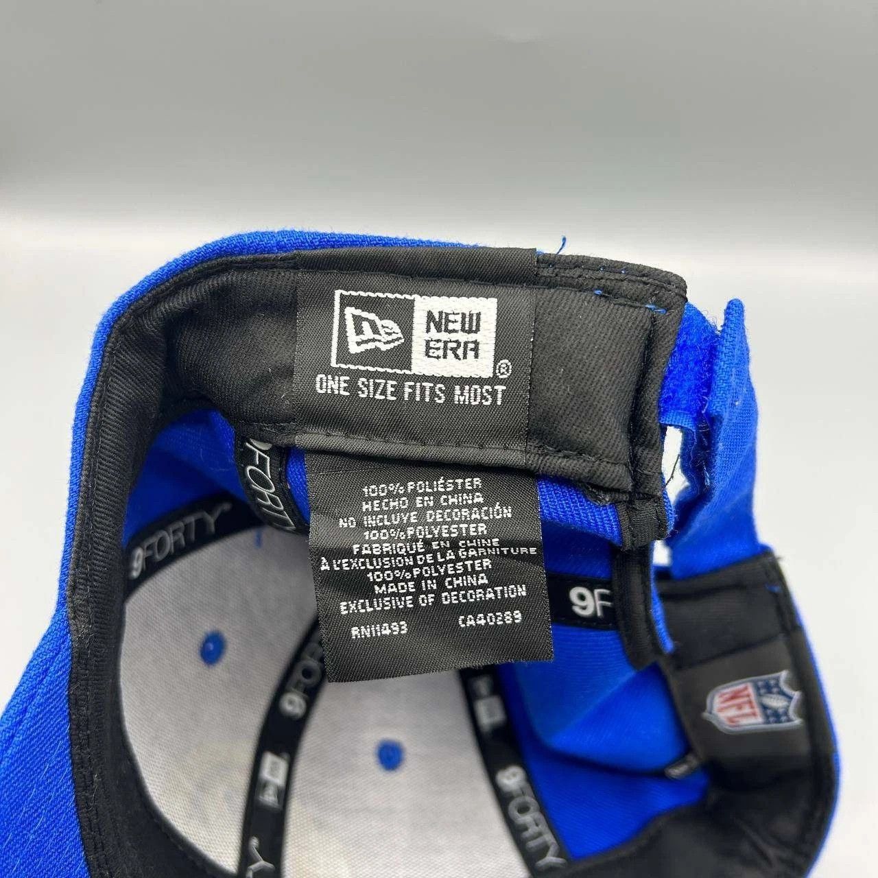 New Era Los Angeles LA Rams Hat Men Blue Embroidered Strap Back Cap Size ONE SIZE - 4 Thumbnail