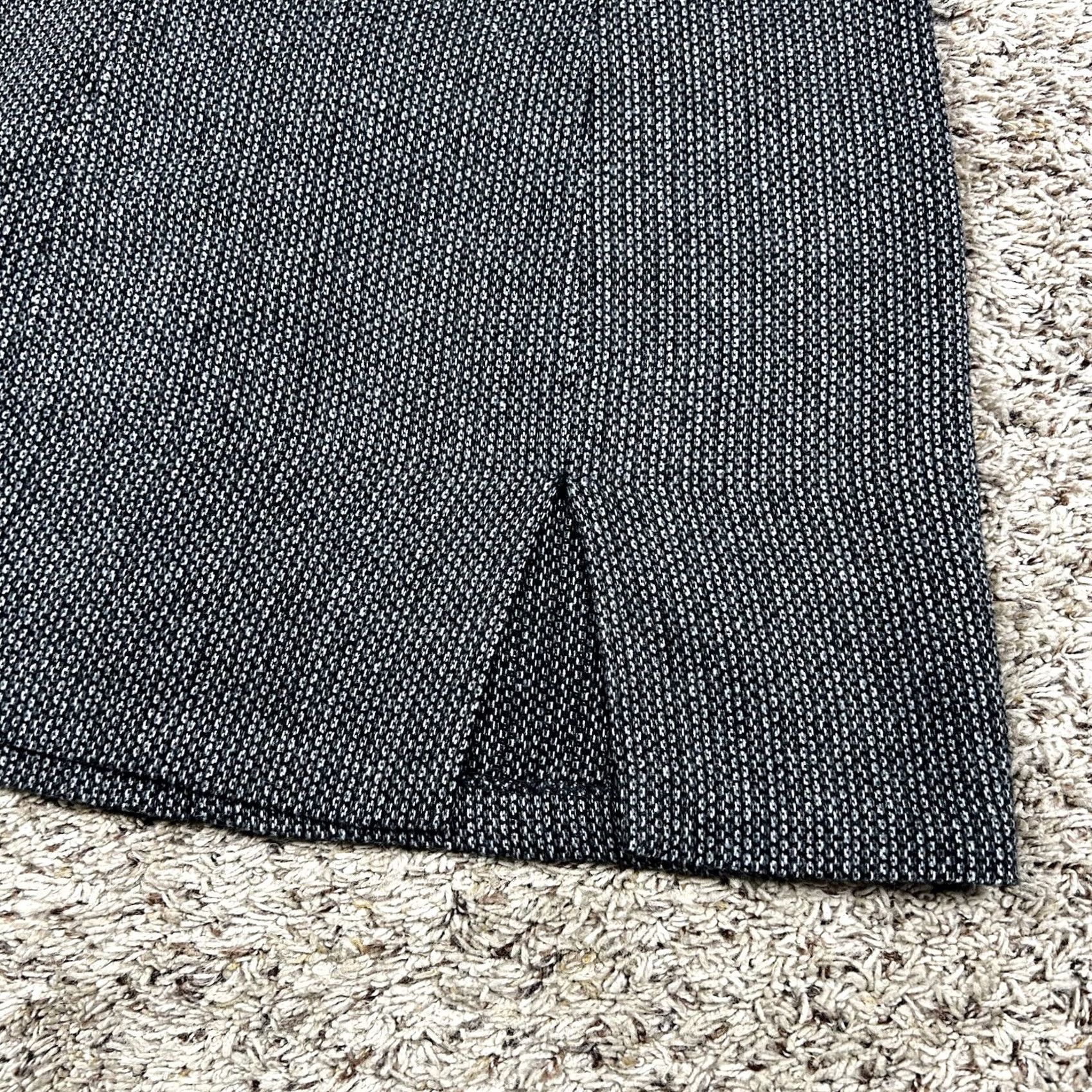 Vintage VINTAGE 90s Stylish Black Gray A-Line Womens Dress Small Front Slit Made USA Dress Size S / US 4 / IT 40 - 6 Thumbnail