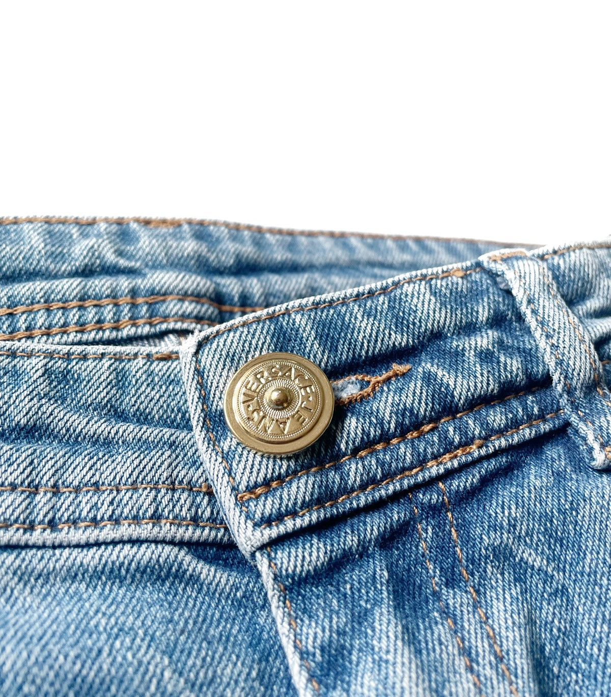 Versace Jeans Couture Versace Blue Women Jeans Mom Fit With Rhinestone Size 30/L Size 28" / US 6 / IT 42 - 5 Thumbnail