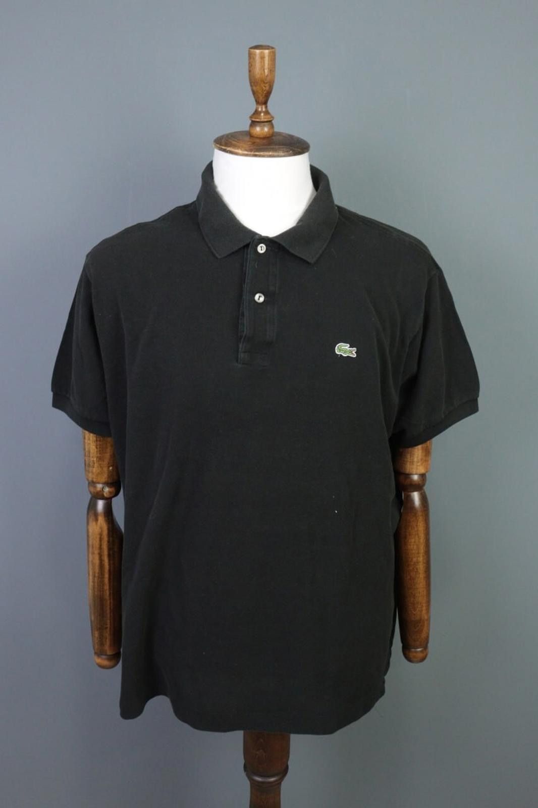 Lacoste Lacoste Black Vintage Short Sleeve Polo Shirt Size 8 / 3XL Size US XXL / EU 58 / 5 - 1 Thumbnail