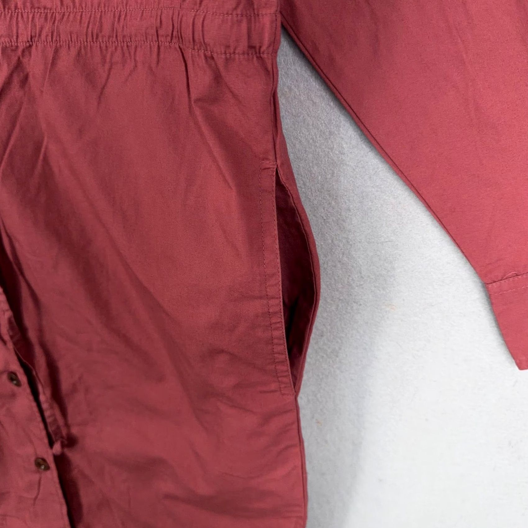 J.Crew VINTAGE J.CREW Shirt Dress Womens 4 Red Classic Preppy Heritage Pockets 90s Casual Workwear Knee Length Womens Size S / US 4 / IT 40 - 4 Thumbnail