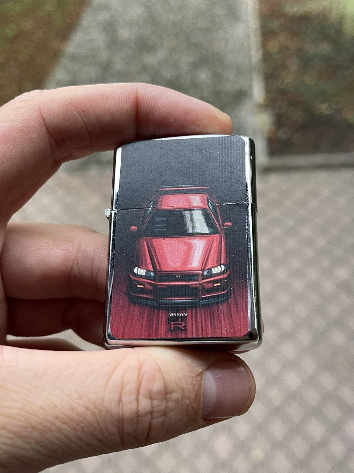 Vintage Vintage Nissan R red racing car 00s WORK cigarette lighter Size ONE SIZE - 1 Thumbnail