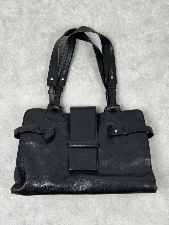 Jean Paul Gaultier 2000s Jean Paul Gaultier Black Handle Leather Bag Size ONE SIZE - 1 Thumbnail