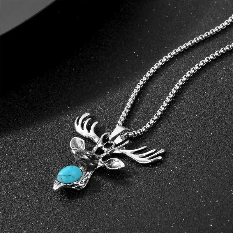 Vintage Deer Pendant Necklace Size ONE SIZE - 2 Thumbnail