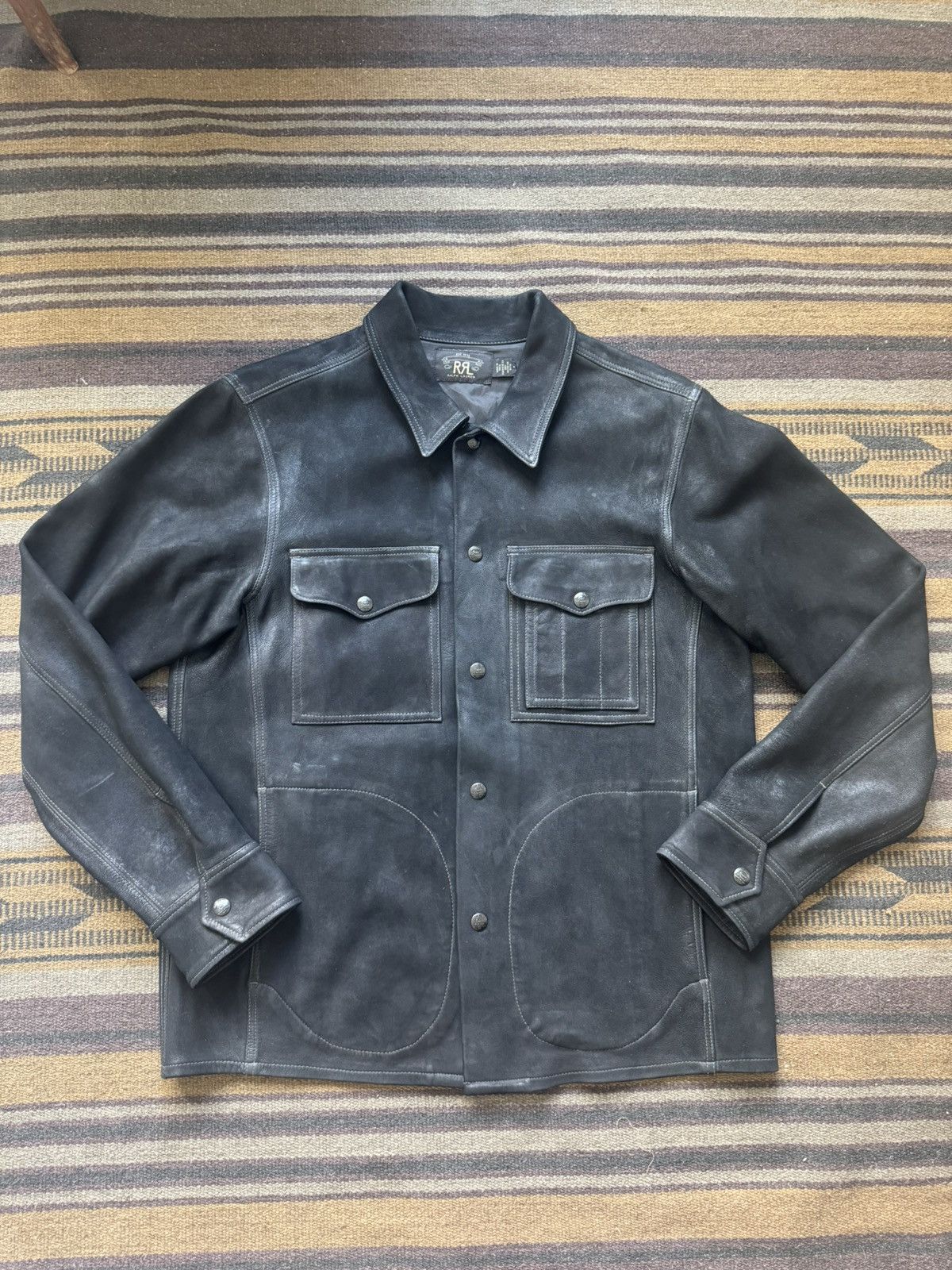 RRL Ralph Lauren Sheep Suede Chore Coat Size US M / EU 48-50 / 2 - 1 Thumbnail