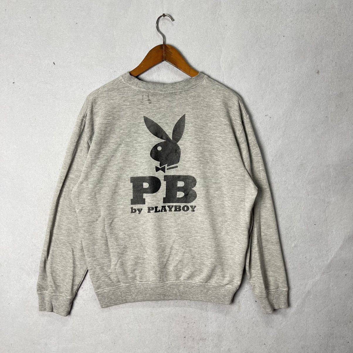 Playboy Vintage PB by Playboy Logo Crewneck Sweatshirt Size US XL / EU 56 / 4 - 1 Thumbnail