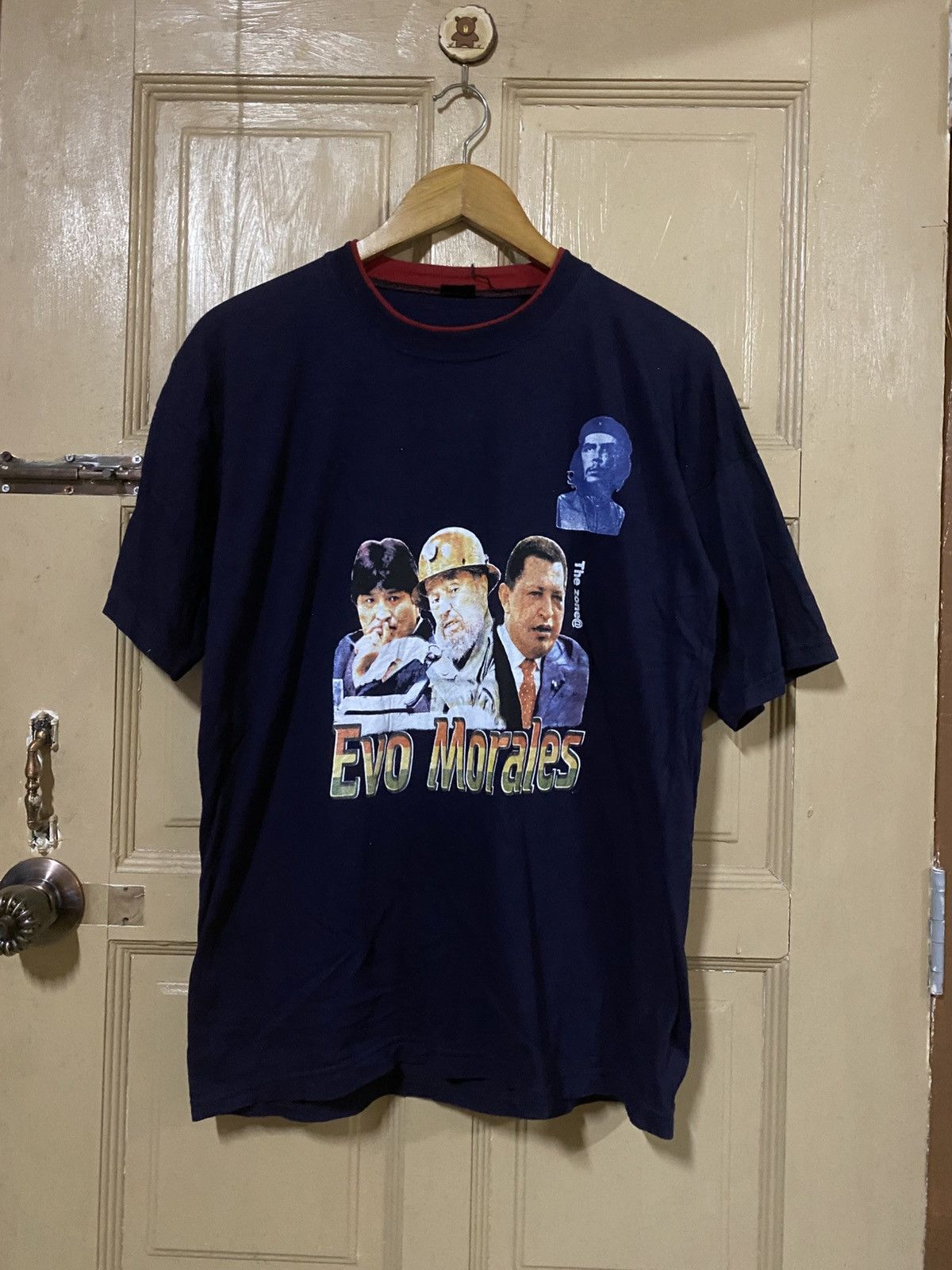 Vintage Vintage Evo Morales Che Guevara Political Graphic T-Shirt Size US M / EU 48-50 / 2 - 3 Thumbnail