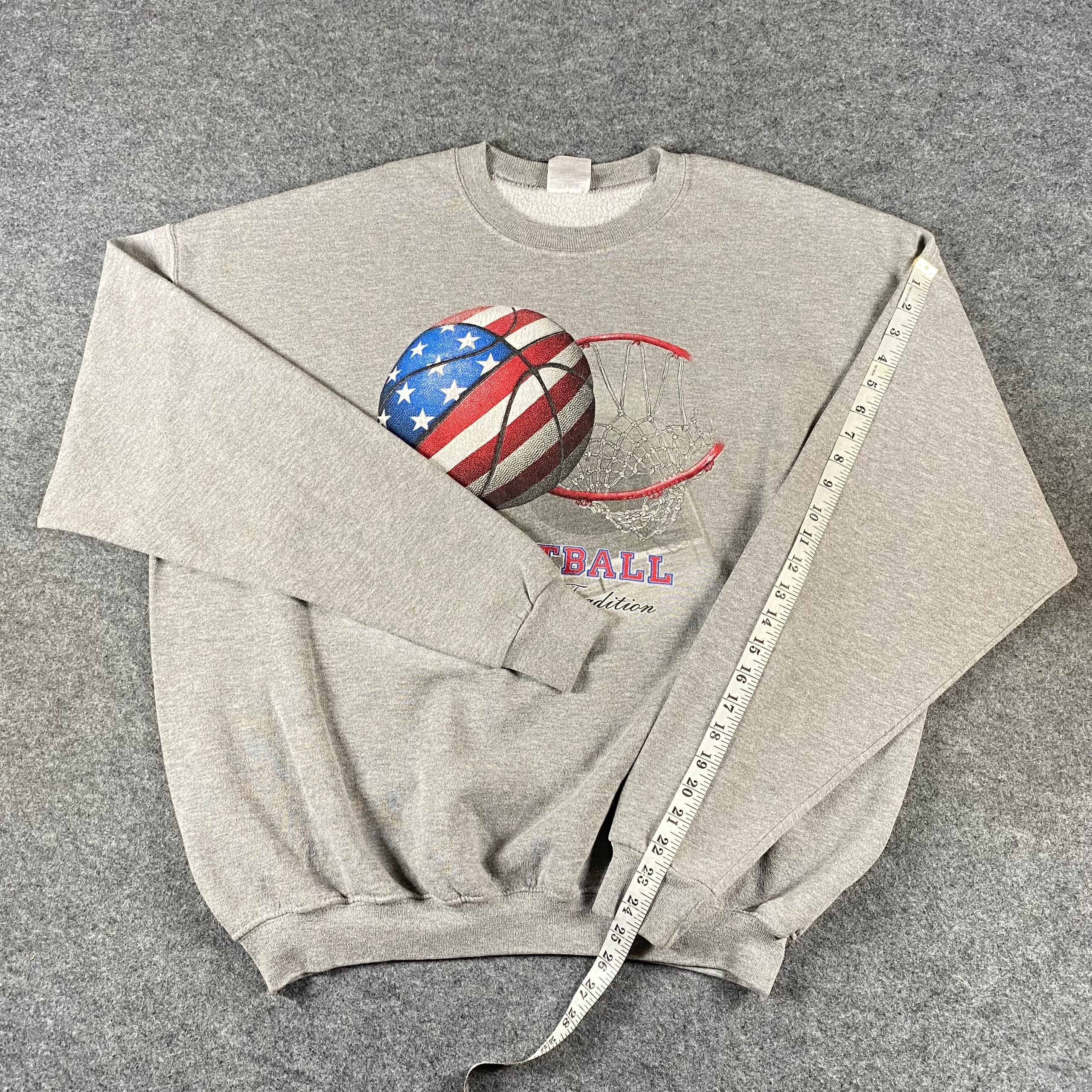 Vintage Vintage 90s Basketball Sweatshirt Size US XL / EU 56 / 4 - 5 Thumbnail