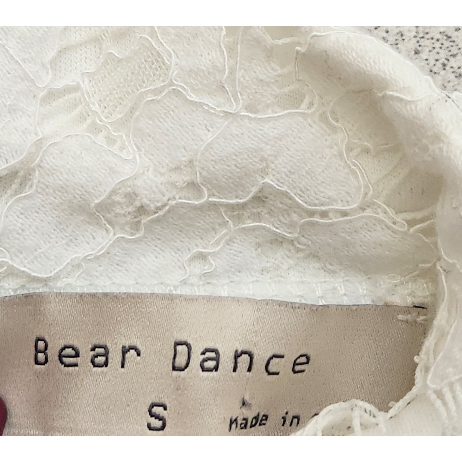 Other Bear Dance White Lace Overlay Fit N Flare Mini Dress Small Size S / US 4 / IT 40 - 5 Thumbnail