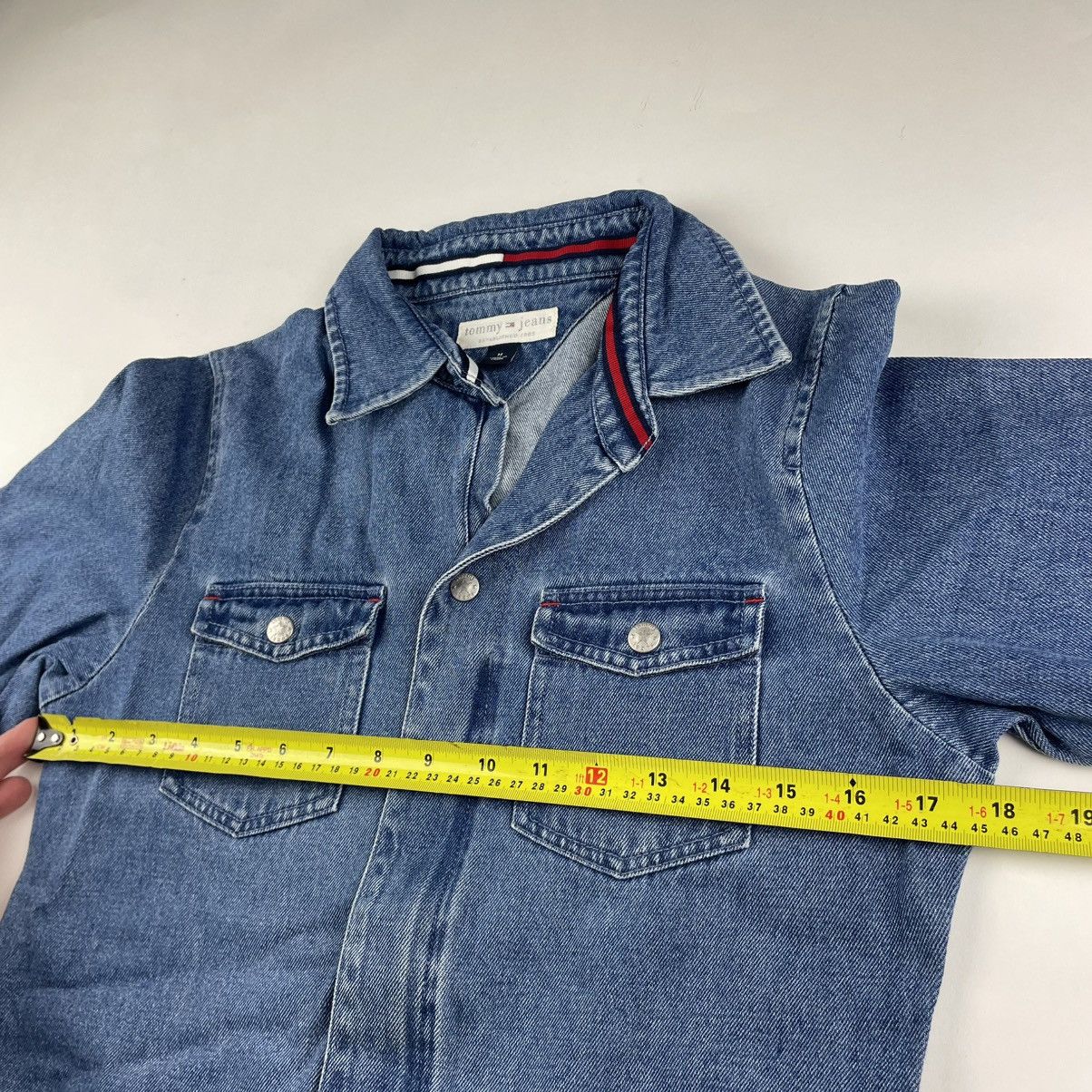 Tommy Hilfiger × Tommy Jeans × Vintage VTG Y2K TOMMY JEANS Hilfiger M Denim Jumpsuit Coverall slim Size M / US 6-8 / IT 42-44 - 16 Thumbnail