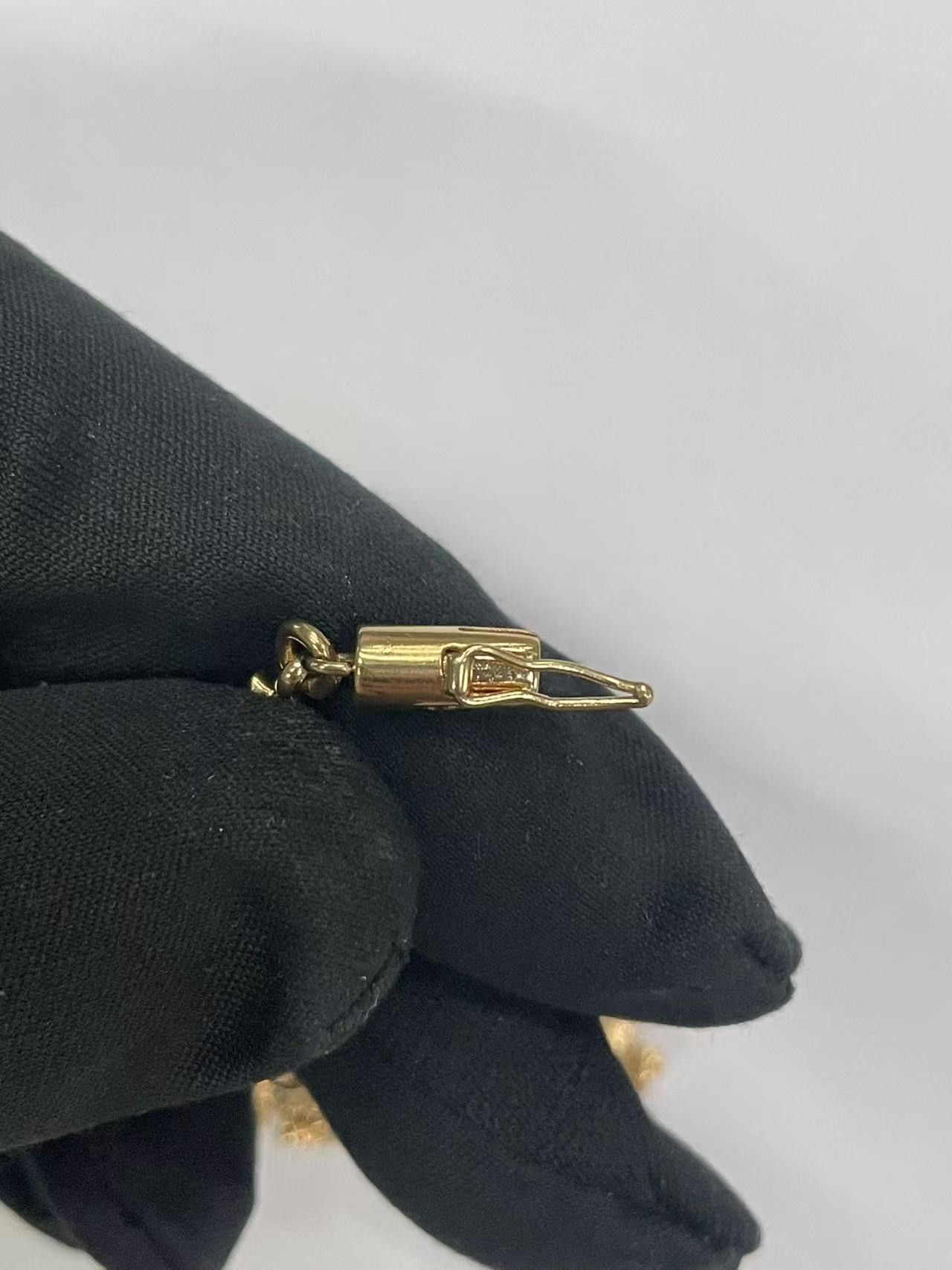 Chrome Hearts Chrome Hearts 22K Gold Diamonds Tiny E Cross Bracelet Size ONE SIZE - 12 Thumbnail